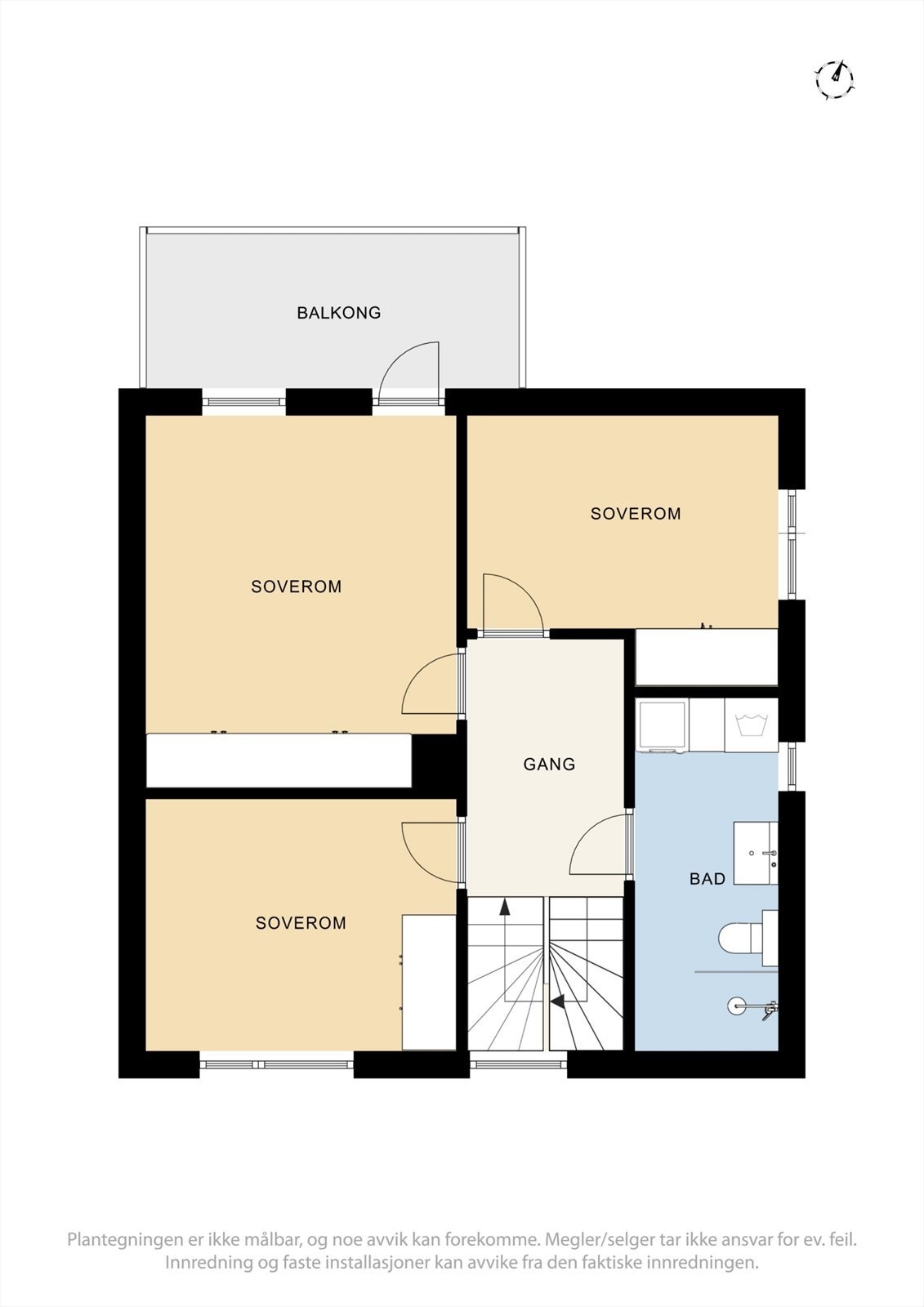 Plantegning 2. etasje Galleribilde