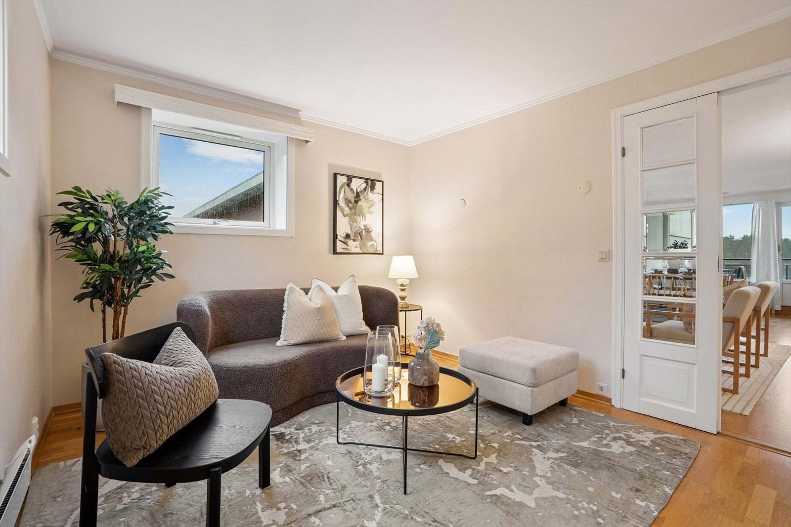 Denne delen kan brukes som TV-stue, gjesterom eller hjemmekontor. Galleribilde