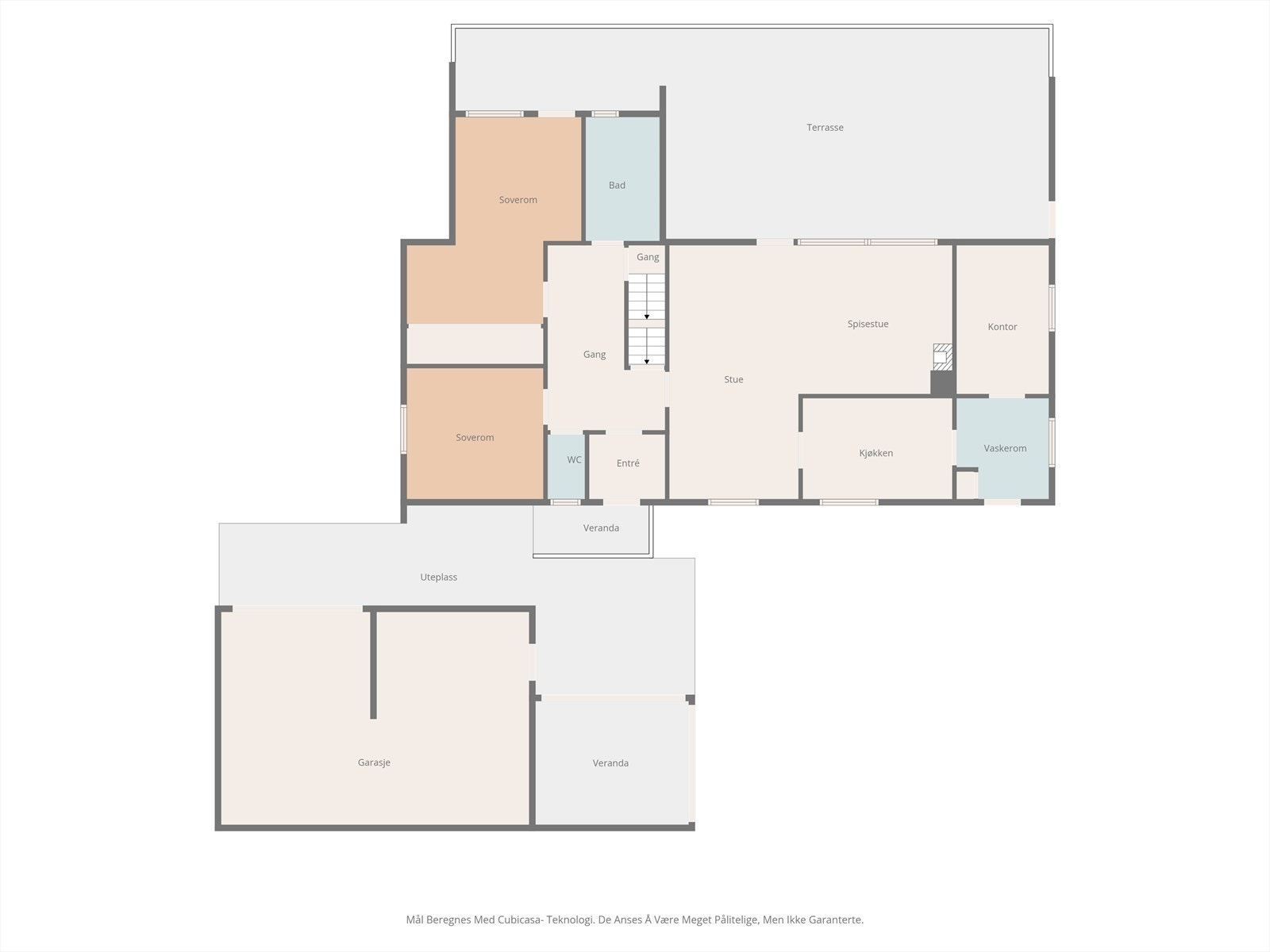 Plantegning hovedetasje Galleribilde