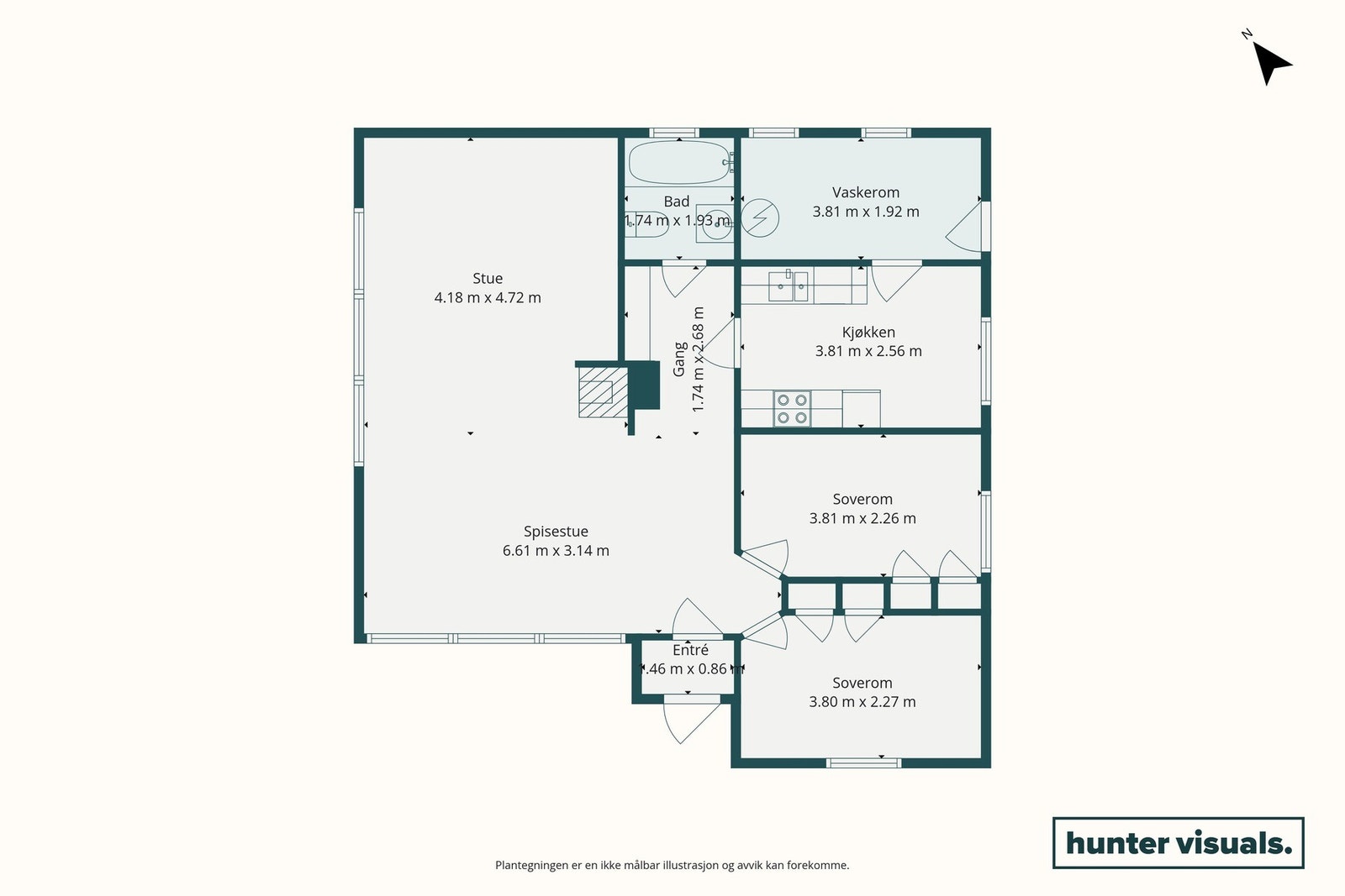 Planskisse Engsetdalsvegen 580 Galleribilde