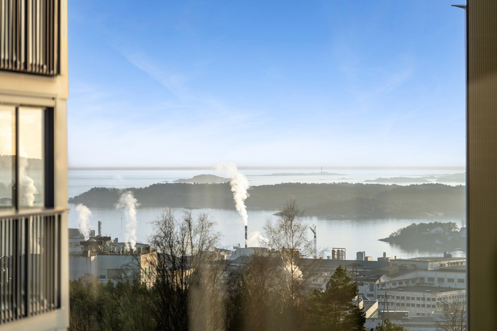 Flott utsikt fra balkongen. Galleribilde
