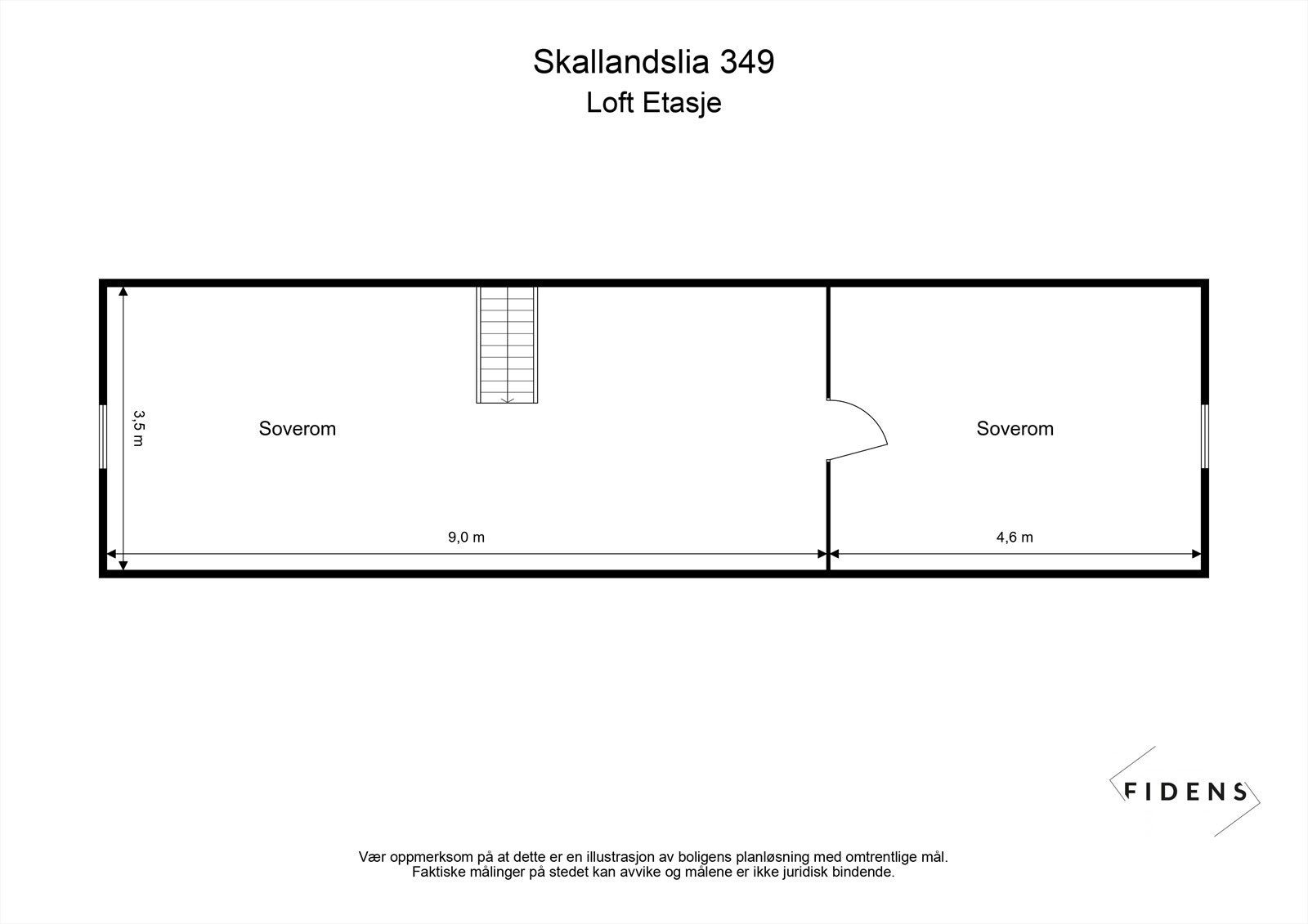 Plantegning loft Galleribilde