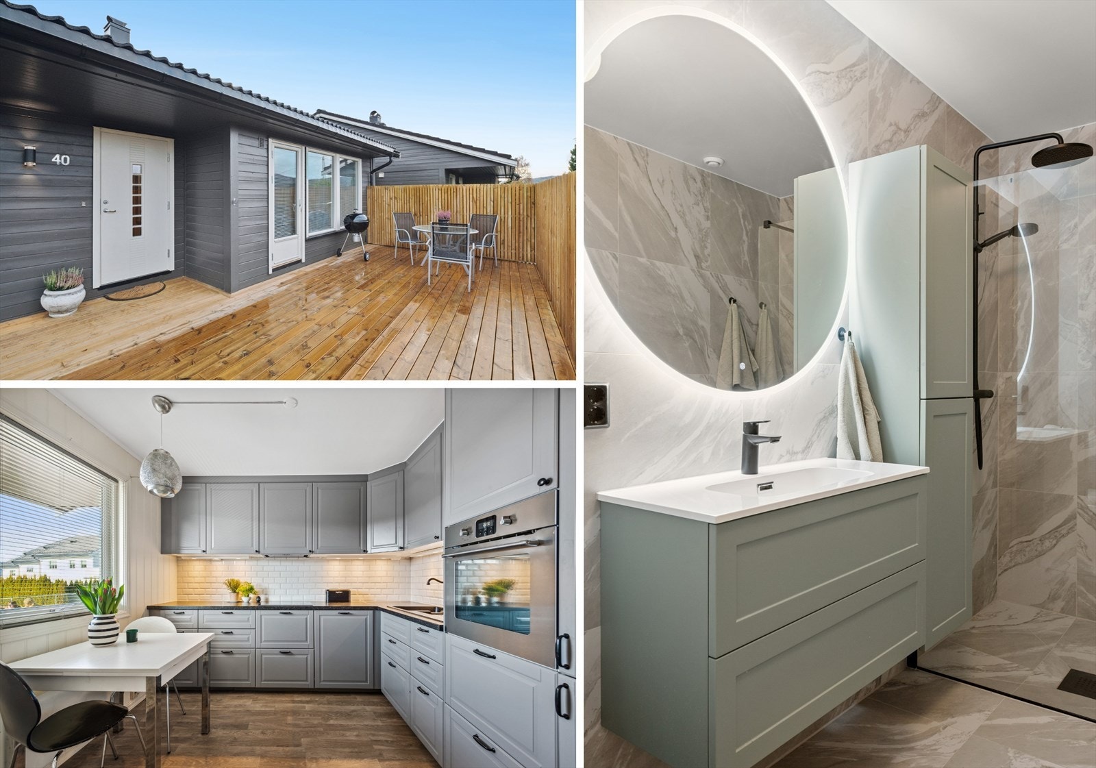 Velkommen til Porfyrsvingen 40 - en tiltalende kjedet enebolig med ettertraktet og vestvendt beliggenhet i solrike og rolige omgivelser. Galleribilde