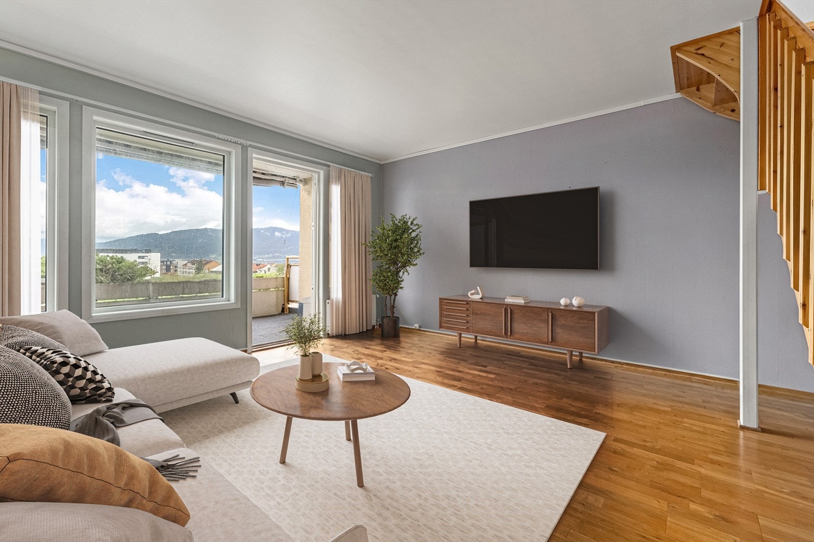 Velkommen til Fridtjof Nansens gate 4A! (Bildet er digitalt møblert) Galleribilde