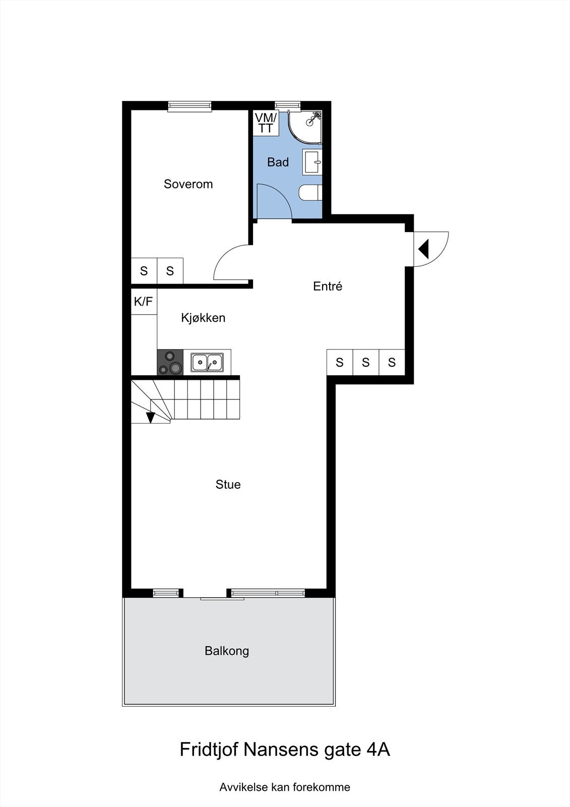 Planskisse hovedetasje. Galleribilde