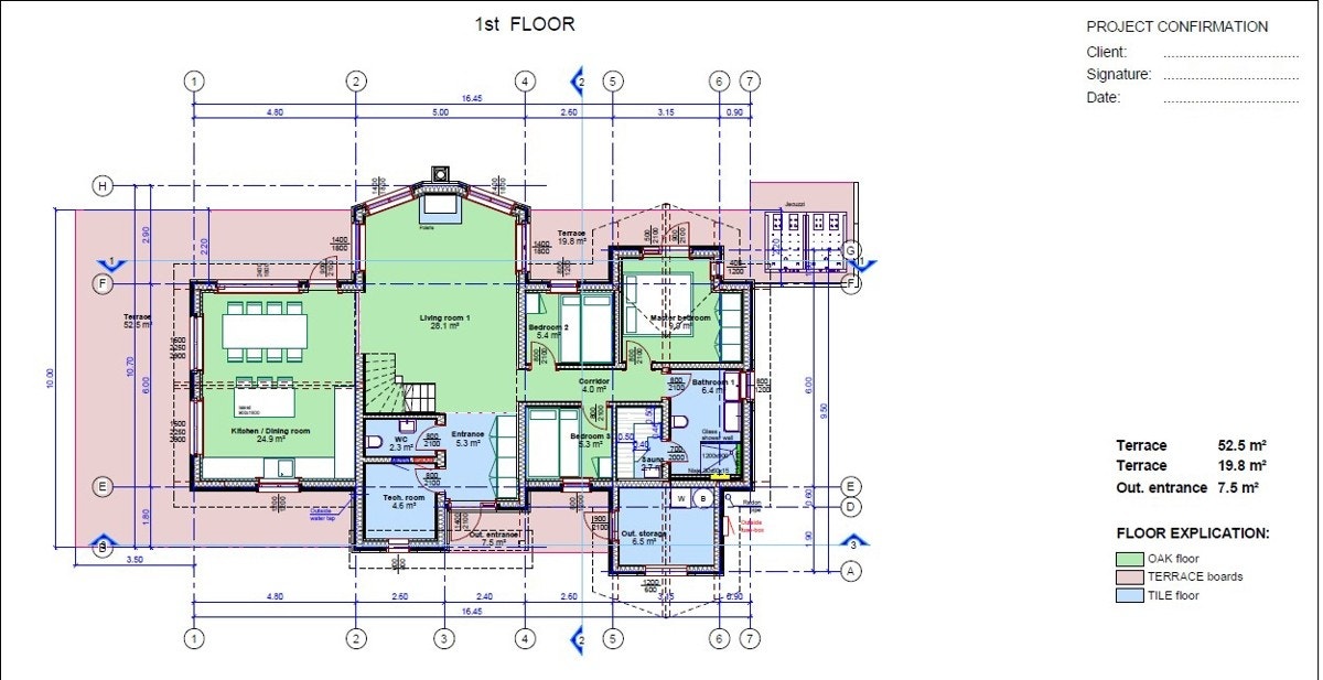 Plantegning hovetasjen Galleribilde
