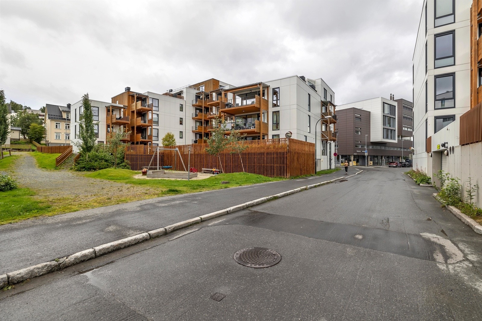 Internveiene i området er lite trafikkerte og de flete helt bilfrie Galleribilde