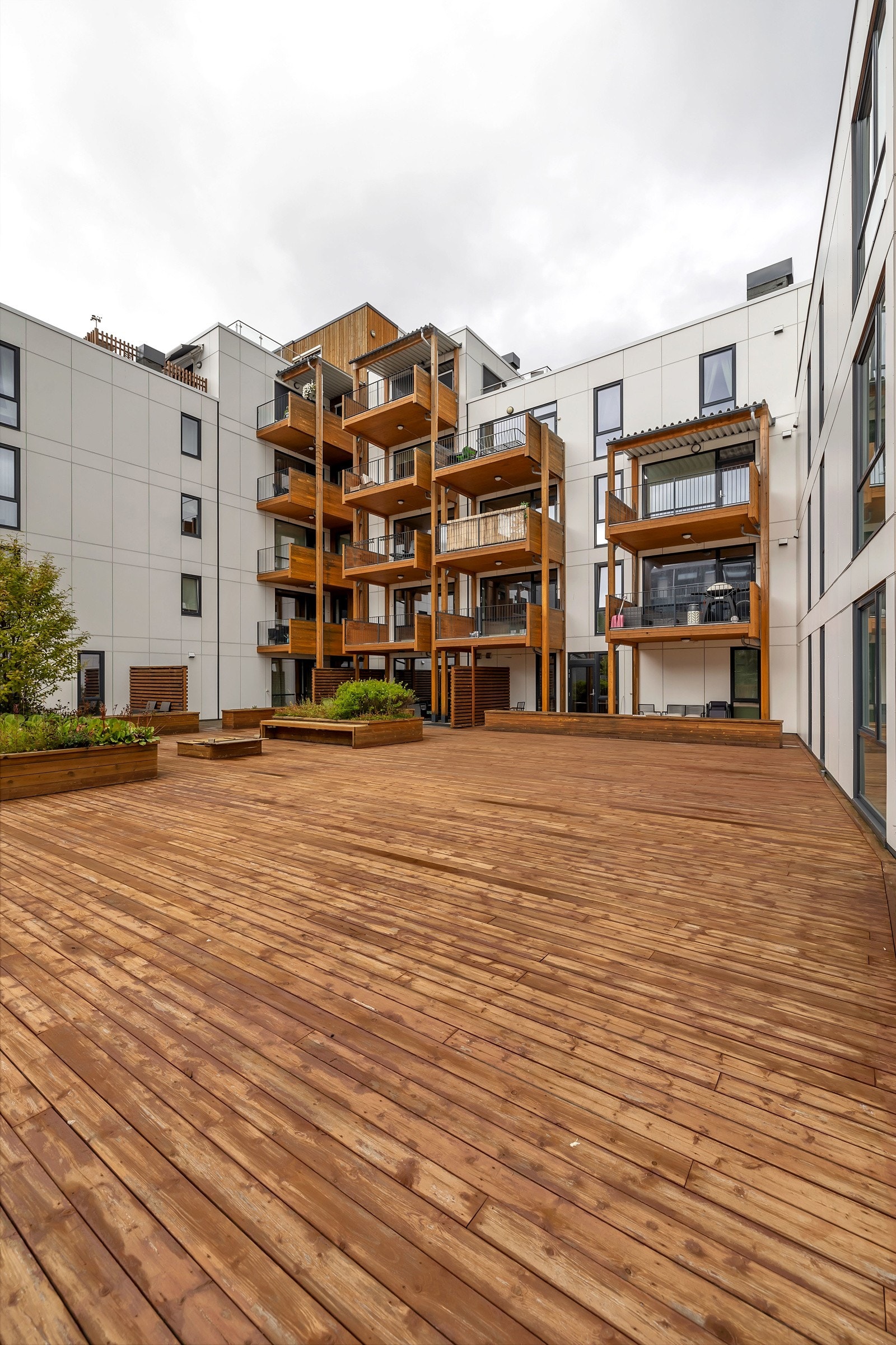 Teaterkvarterer har store solrike fellesarealer Galleribilde