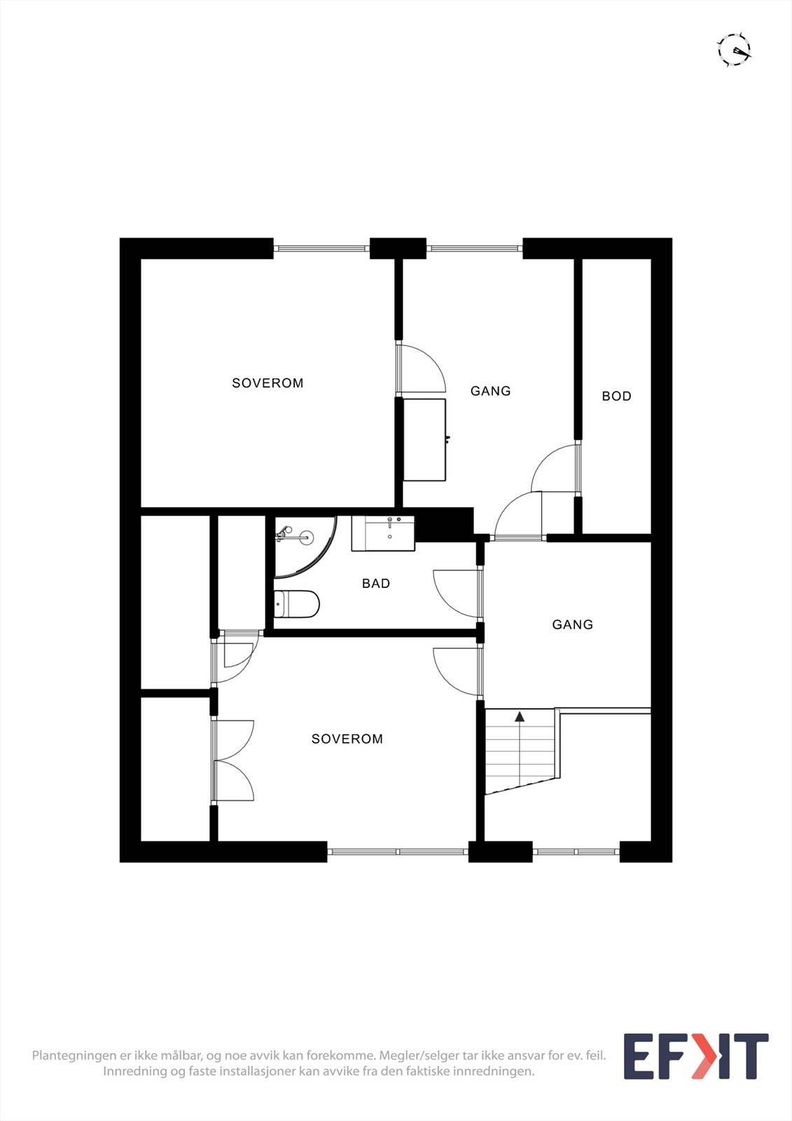 Plantegning 2. etg Galleribilde