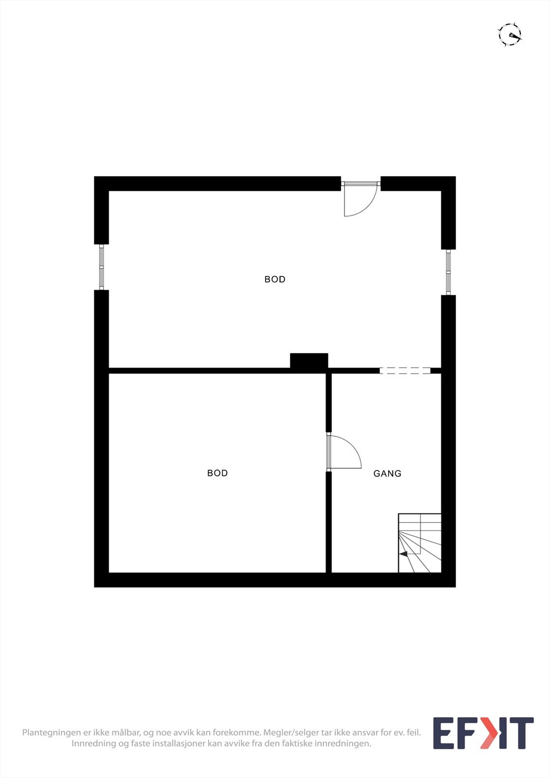 Plantegning kjeller Galleribilde