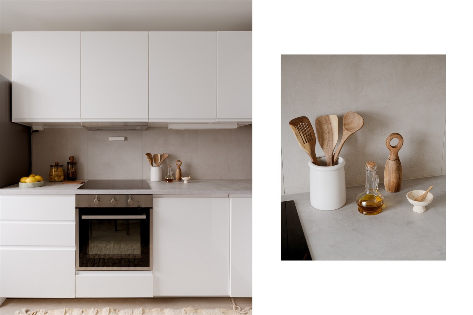 Stekeovn og oppvaskmaskin er integrert. Galleribilde