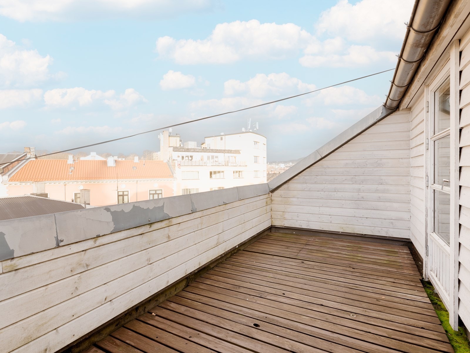 Takterrassen er på ca. 10 kvm. Galleribilde