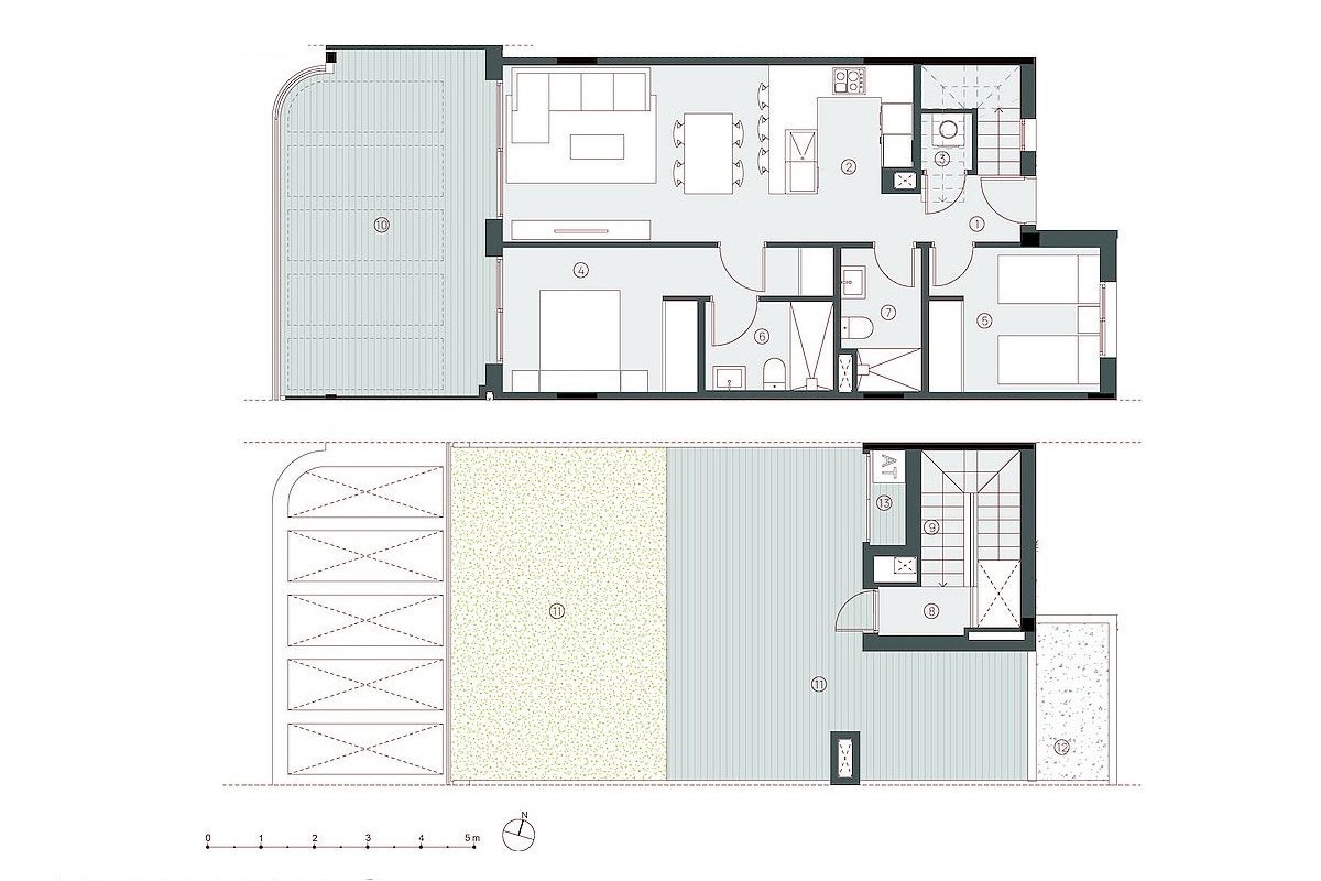 Penthouse leilighet med 2 soverom Galleribilde