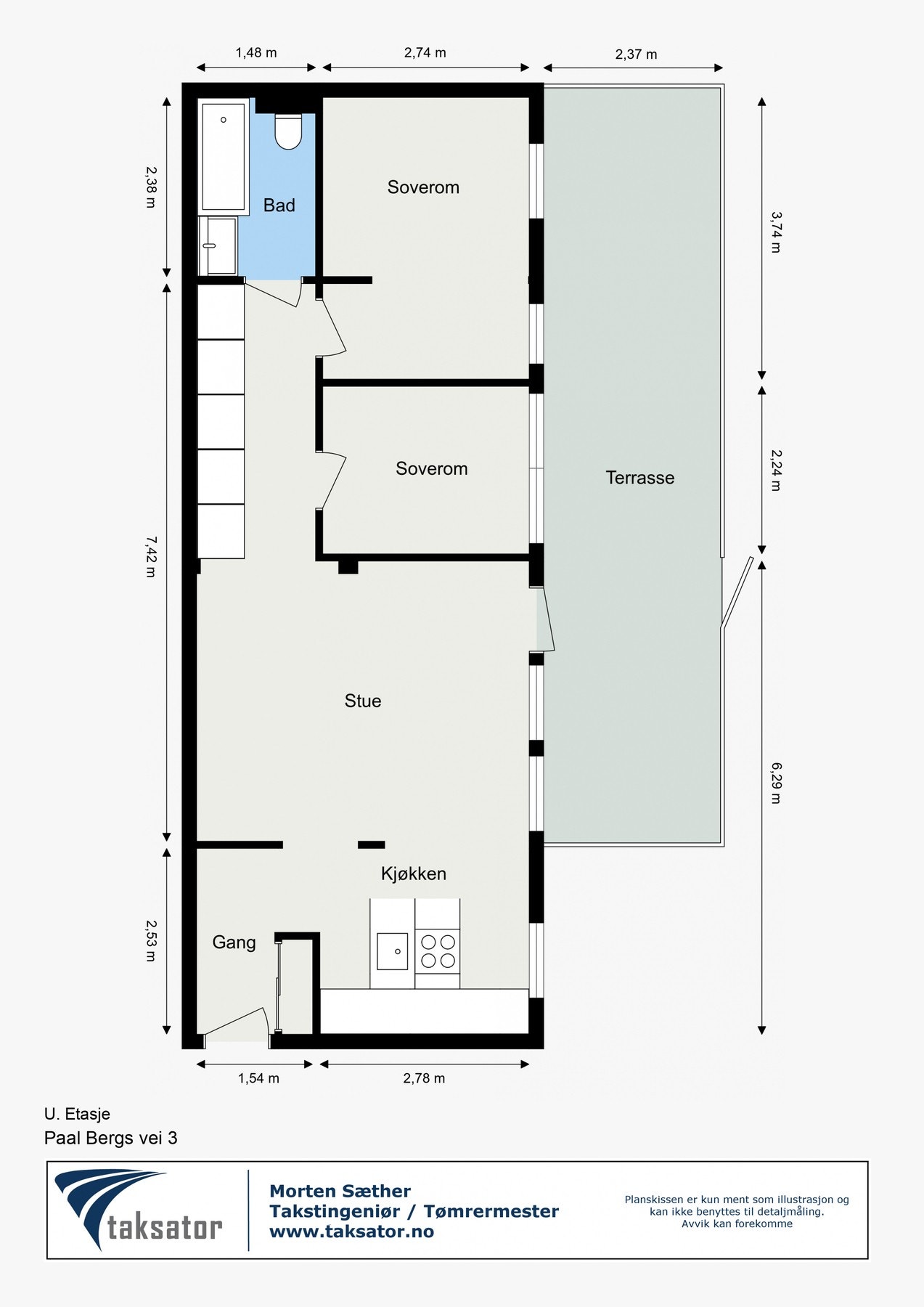 Planskisse. Galleribilde