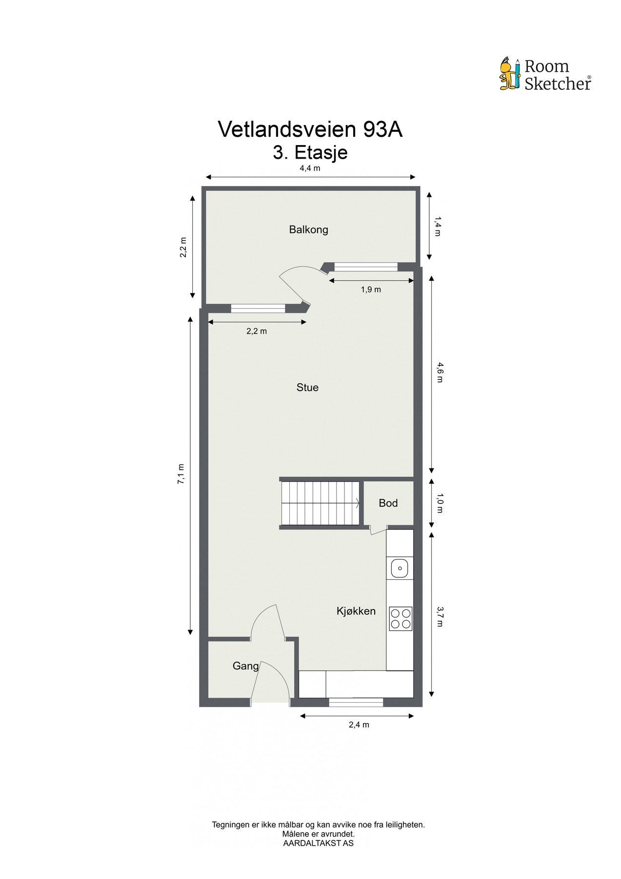 Planskisse 3. etasje. Galleribilde