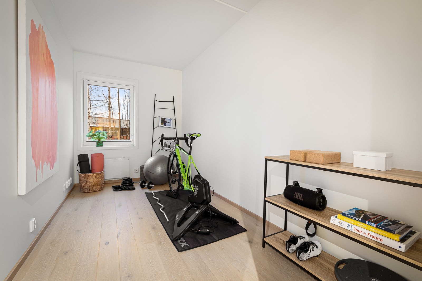 Soverom IIIII benyttes i dag som et treningsrom, men med flere bruksmuligheter etter ønske og behov. Galleribilde