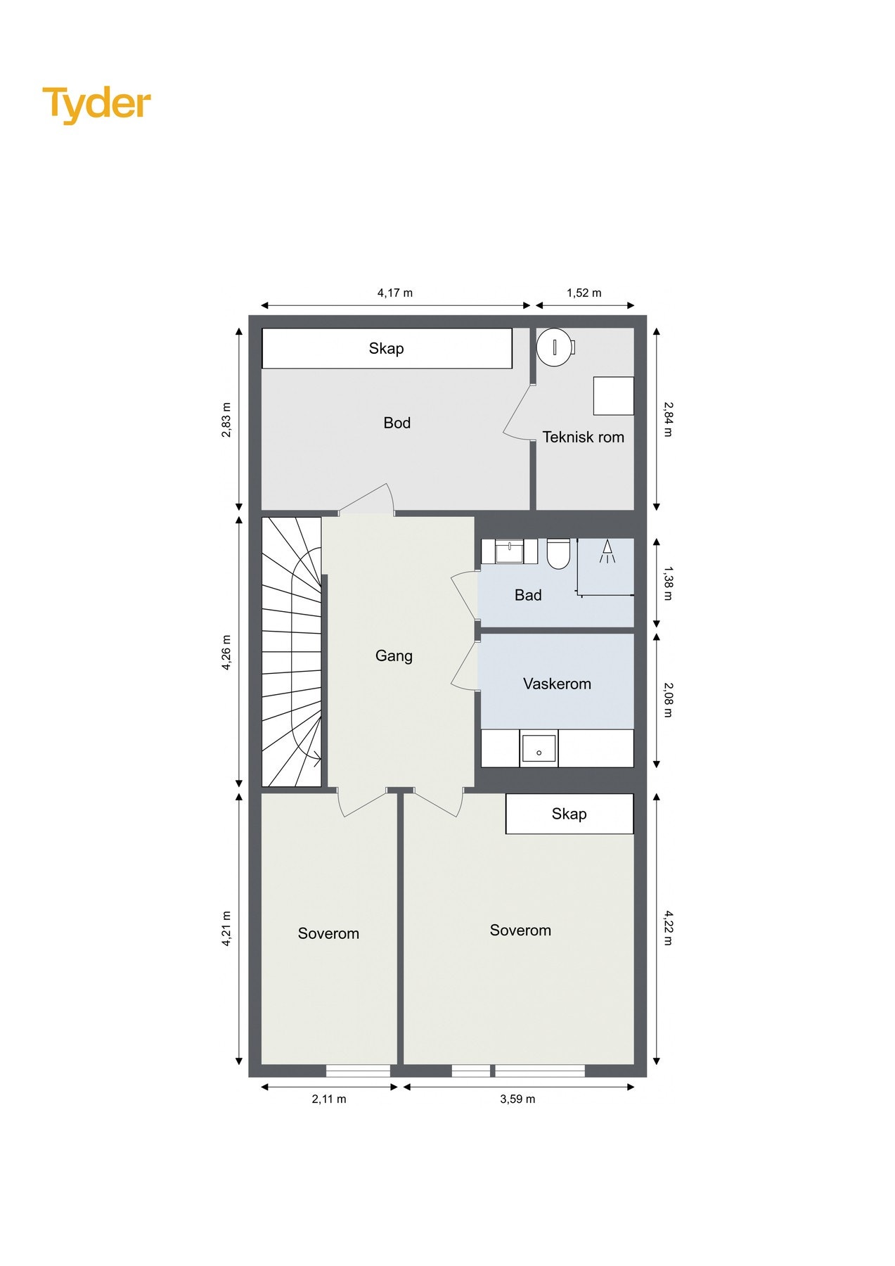 Plantegning underetasje. Galleribilde