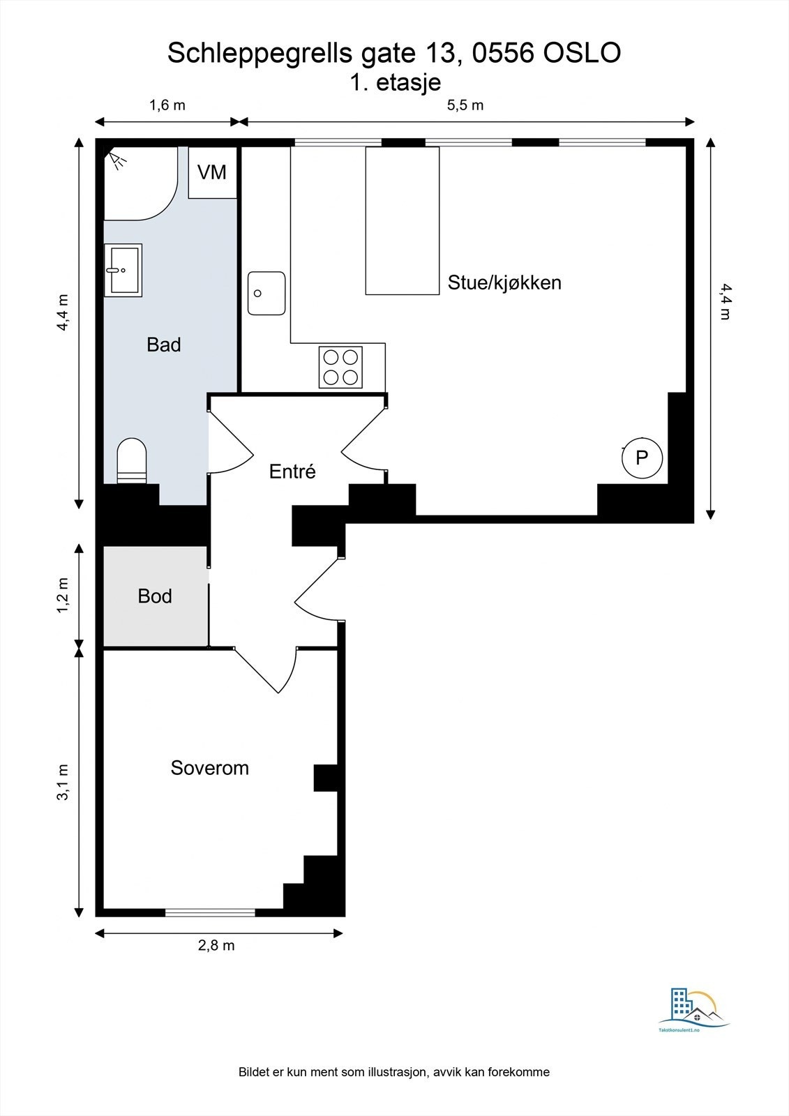 Plantegning Galleribilde