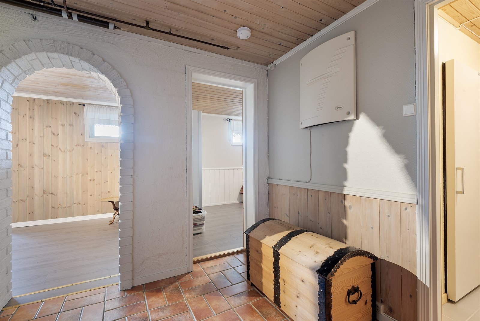 Gang i kjeller. Galleribilde