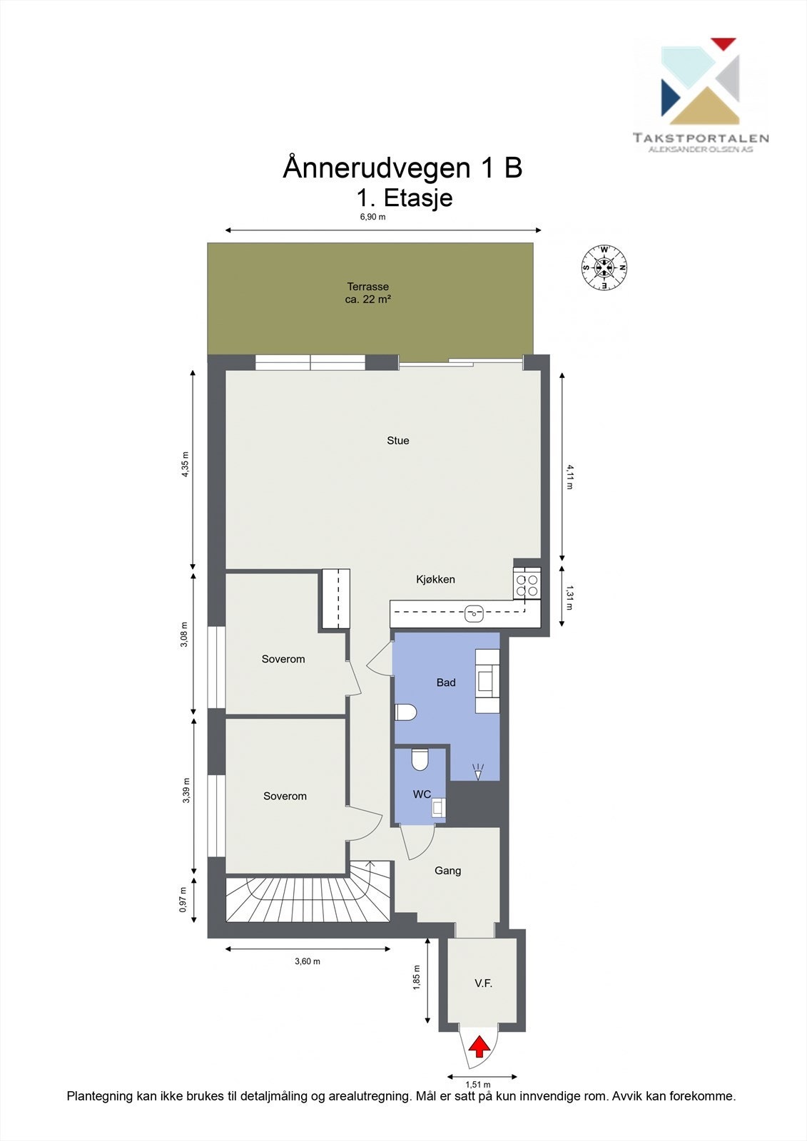 Plantegning - 1. Etasje Galleribilde