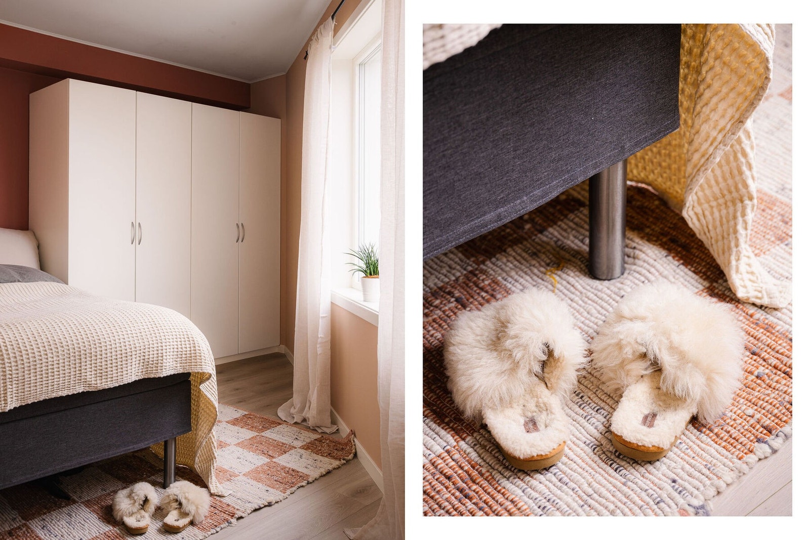 Soverommet har godt med plass til oppbevaring i store garderobeskap. Galleribilde