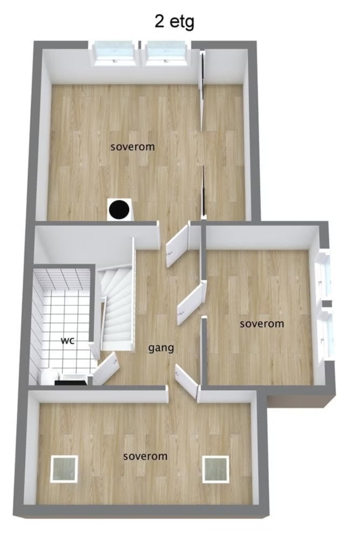 Plantegning 2.etg Galleribilde