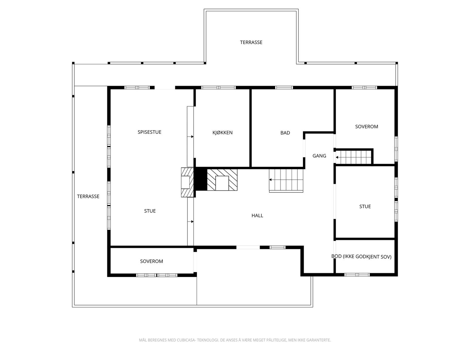 Plantegning hovedplan Galleribilde