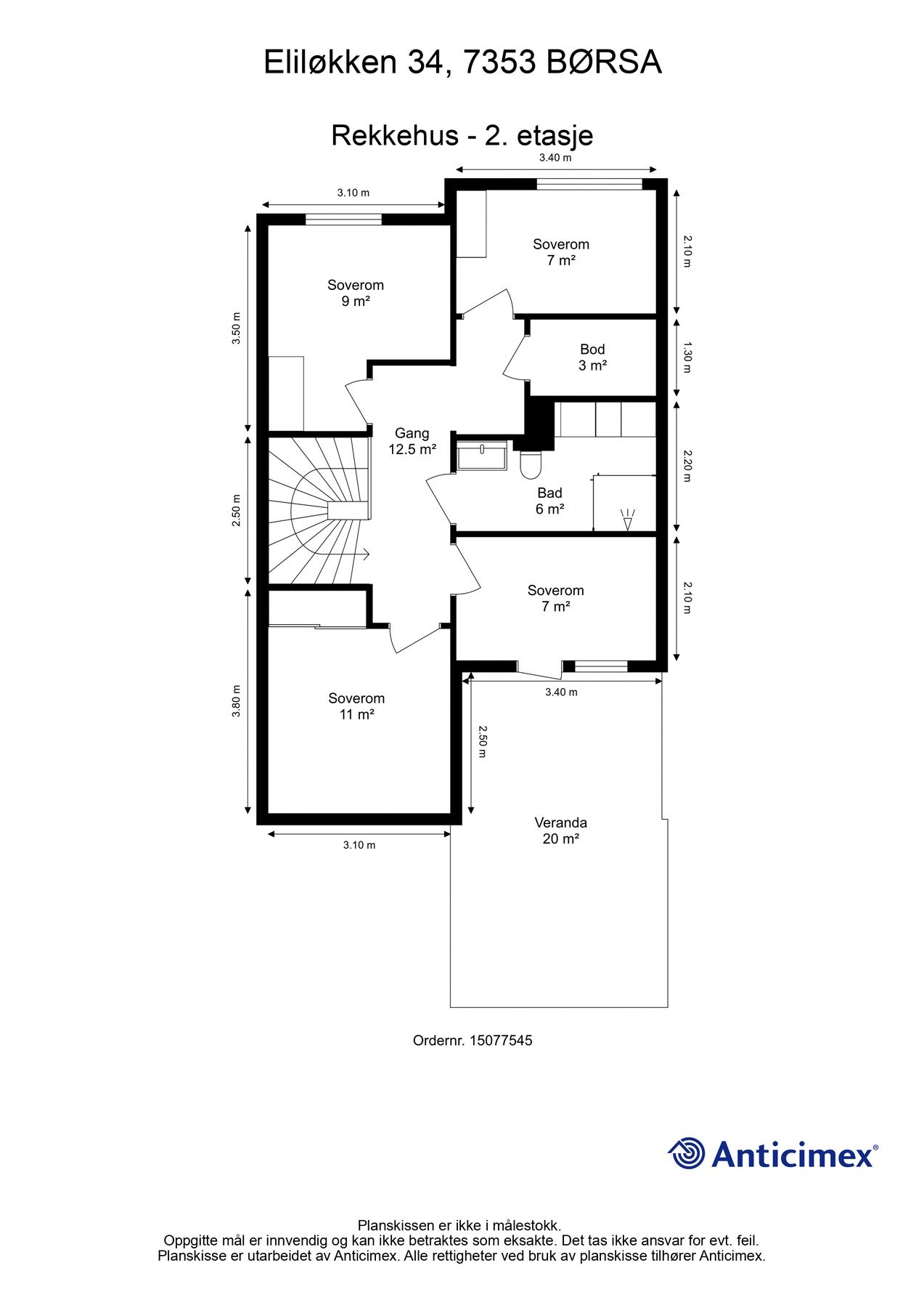 Plantegning - 2.etasje. Galleribilde