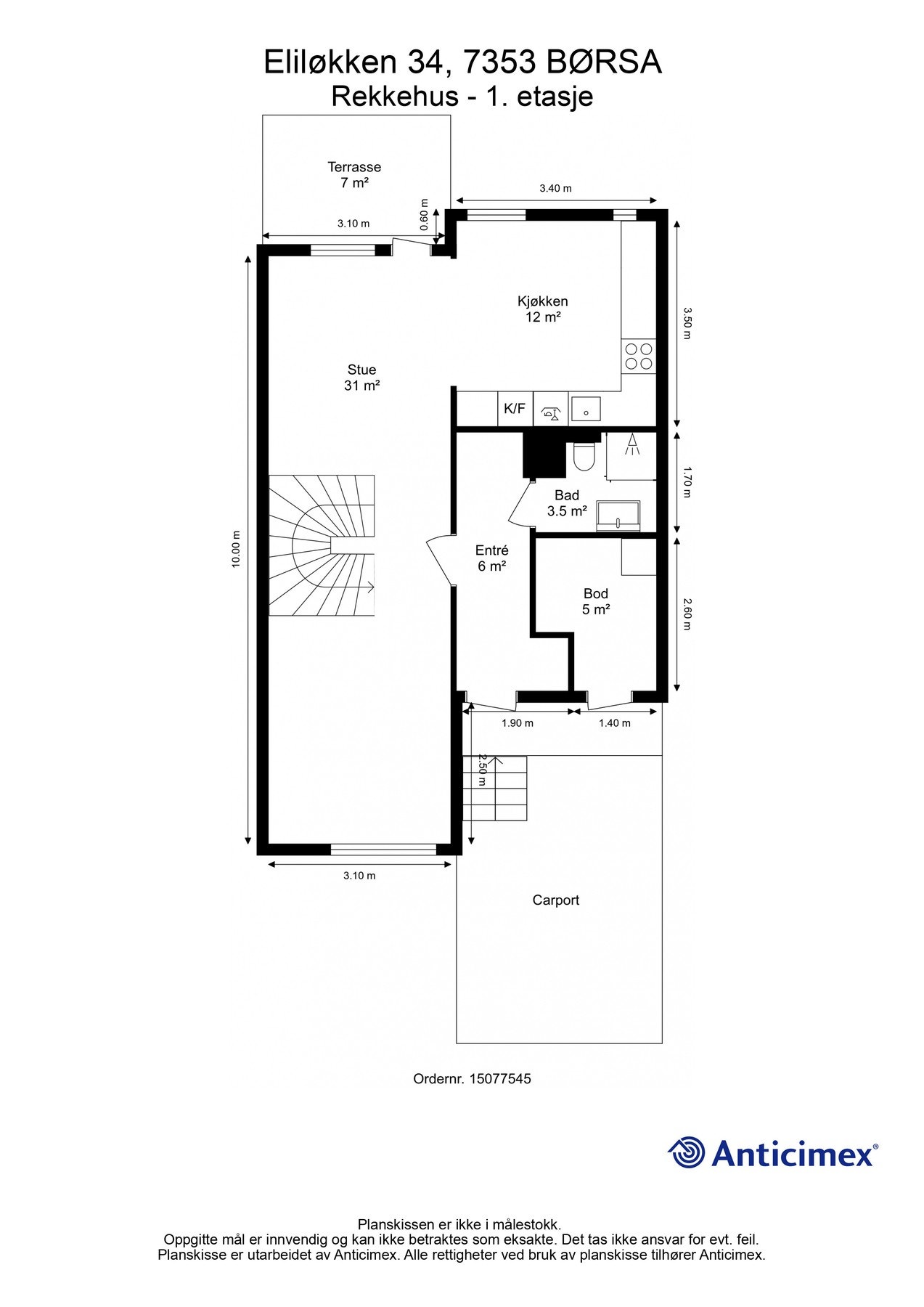 Plantegning - 1.etasje. Galleribilde