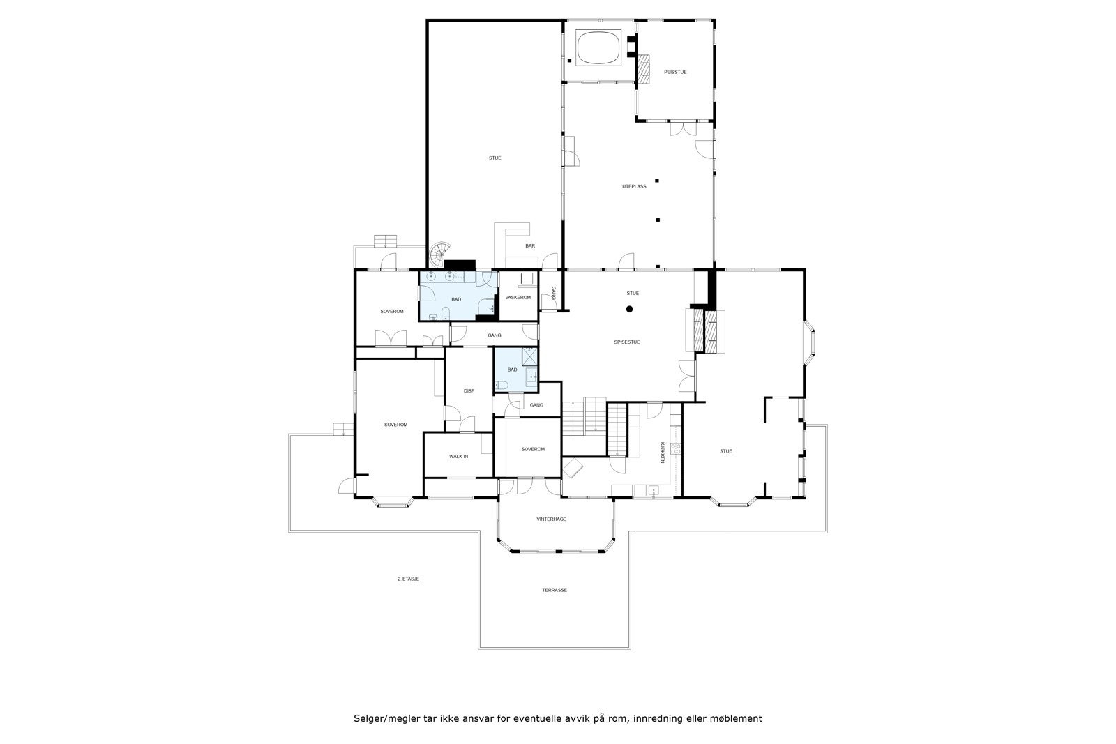 Plantegning 2. etg. Galleribilde