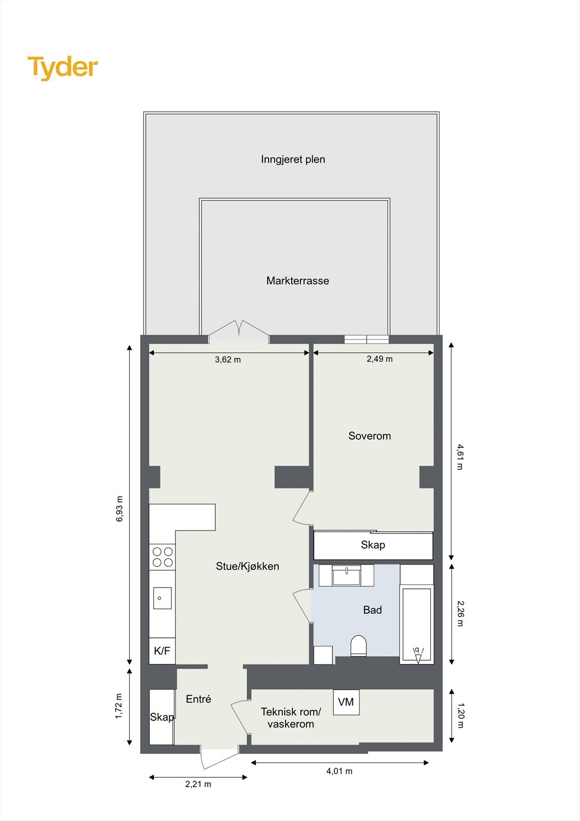 Plantegning Galleribilde