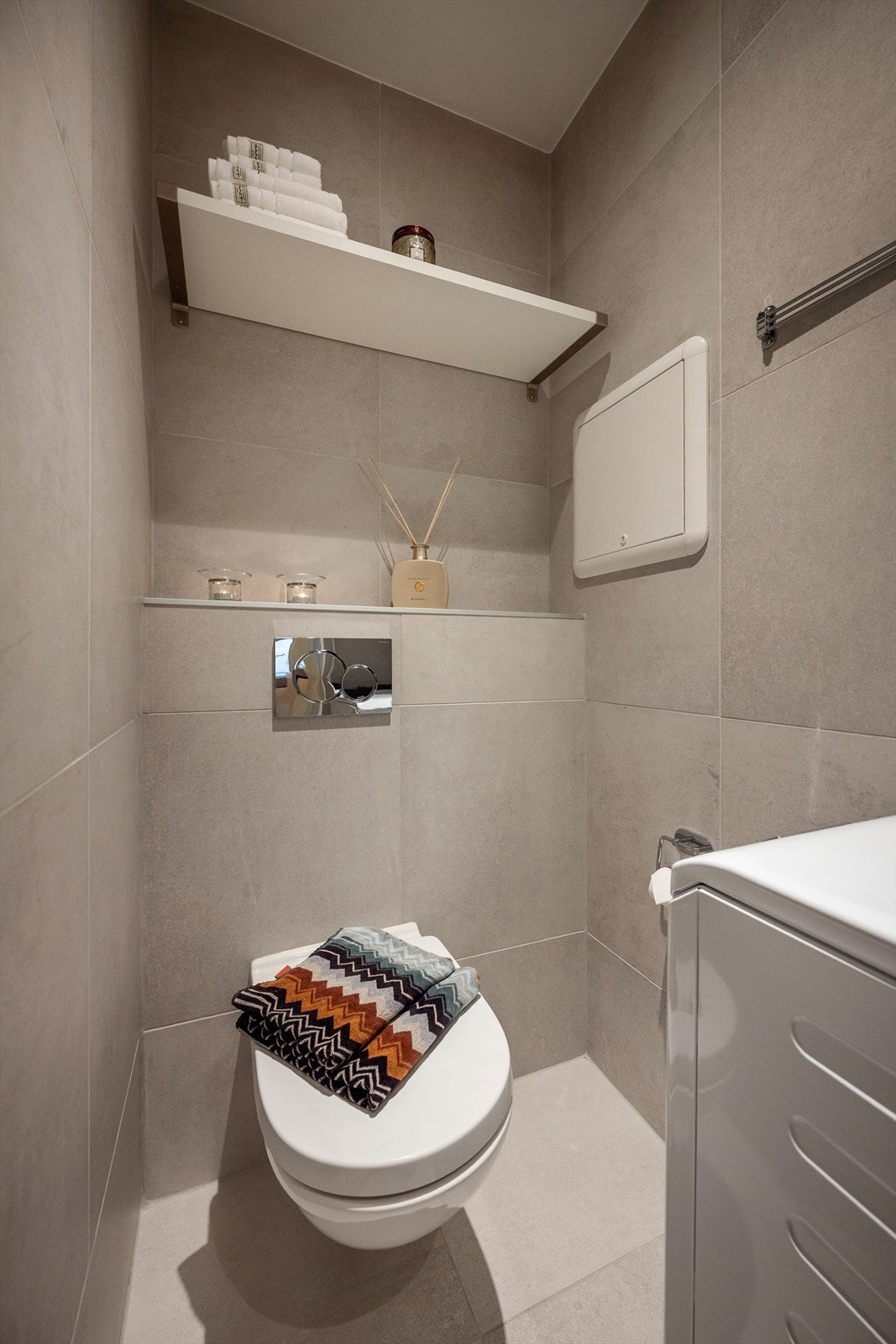 Det er opplegg for vaskemaskin. Galleribilde