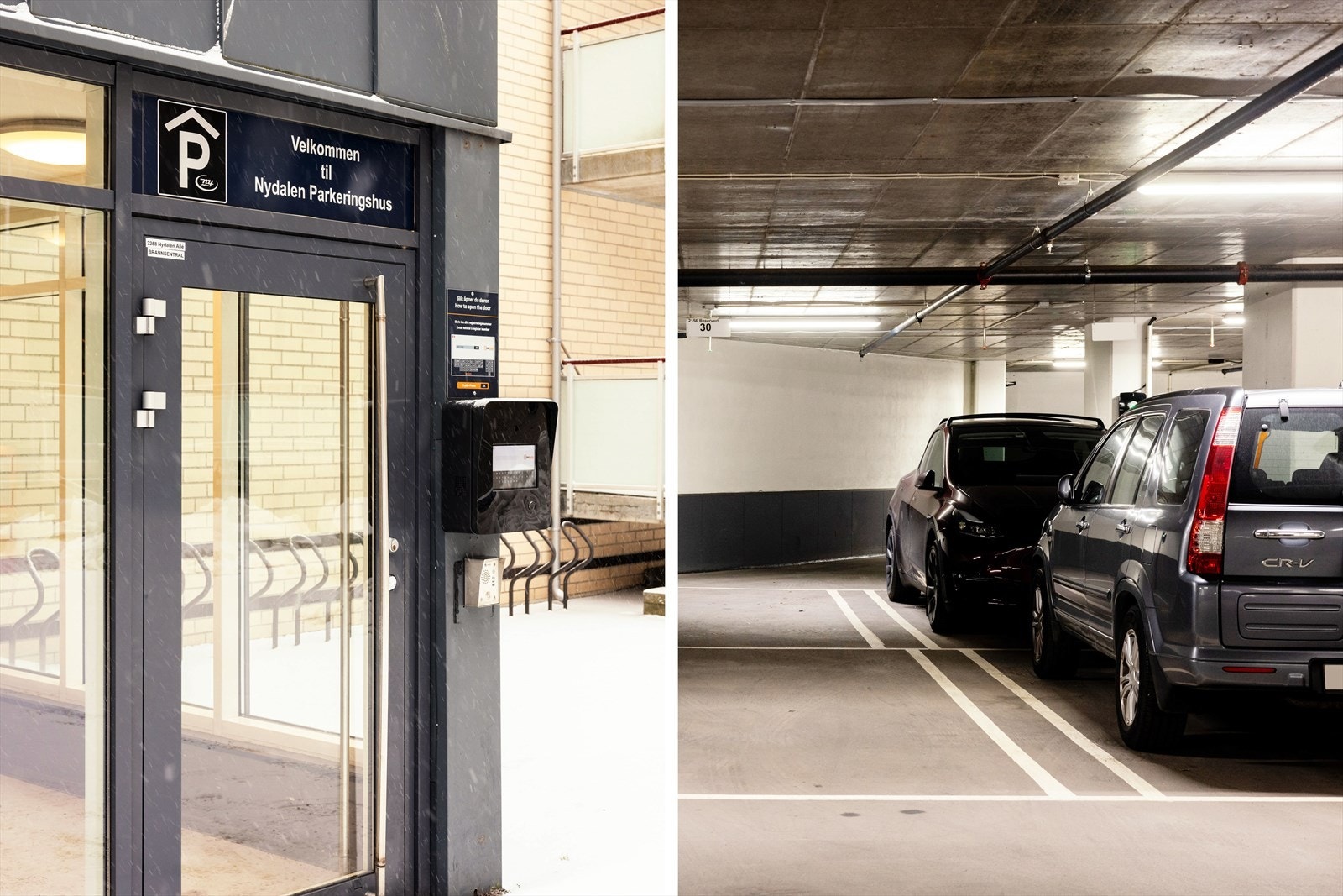 Mulighet for leie av parkering i Nydalen P-hus med direkte heisadgang fra leiligheten. Galleribilde