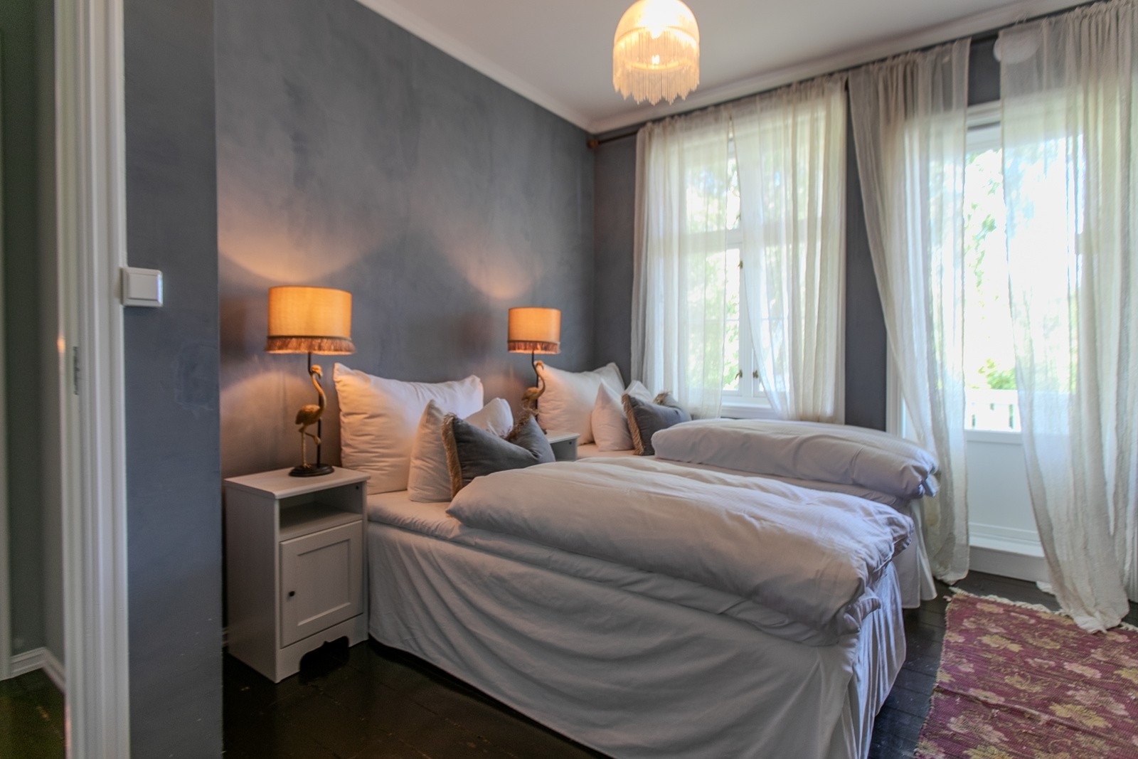 Soverom 7b i østfløyen 2.etasje, med utgang til balkong Galleribilde