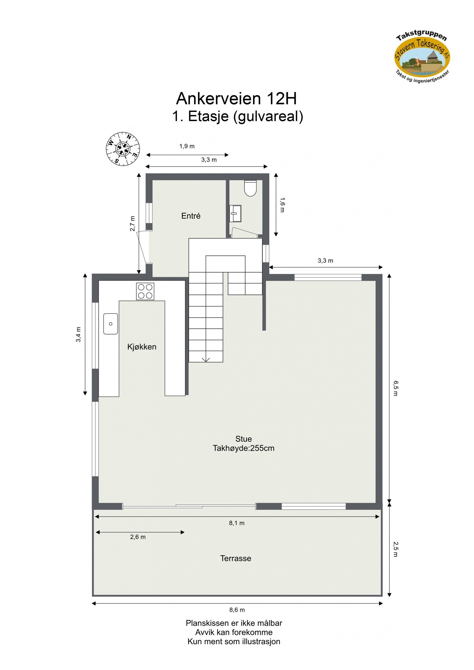 Plantegning 1. etasje. Galleribilde