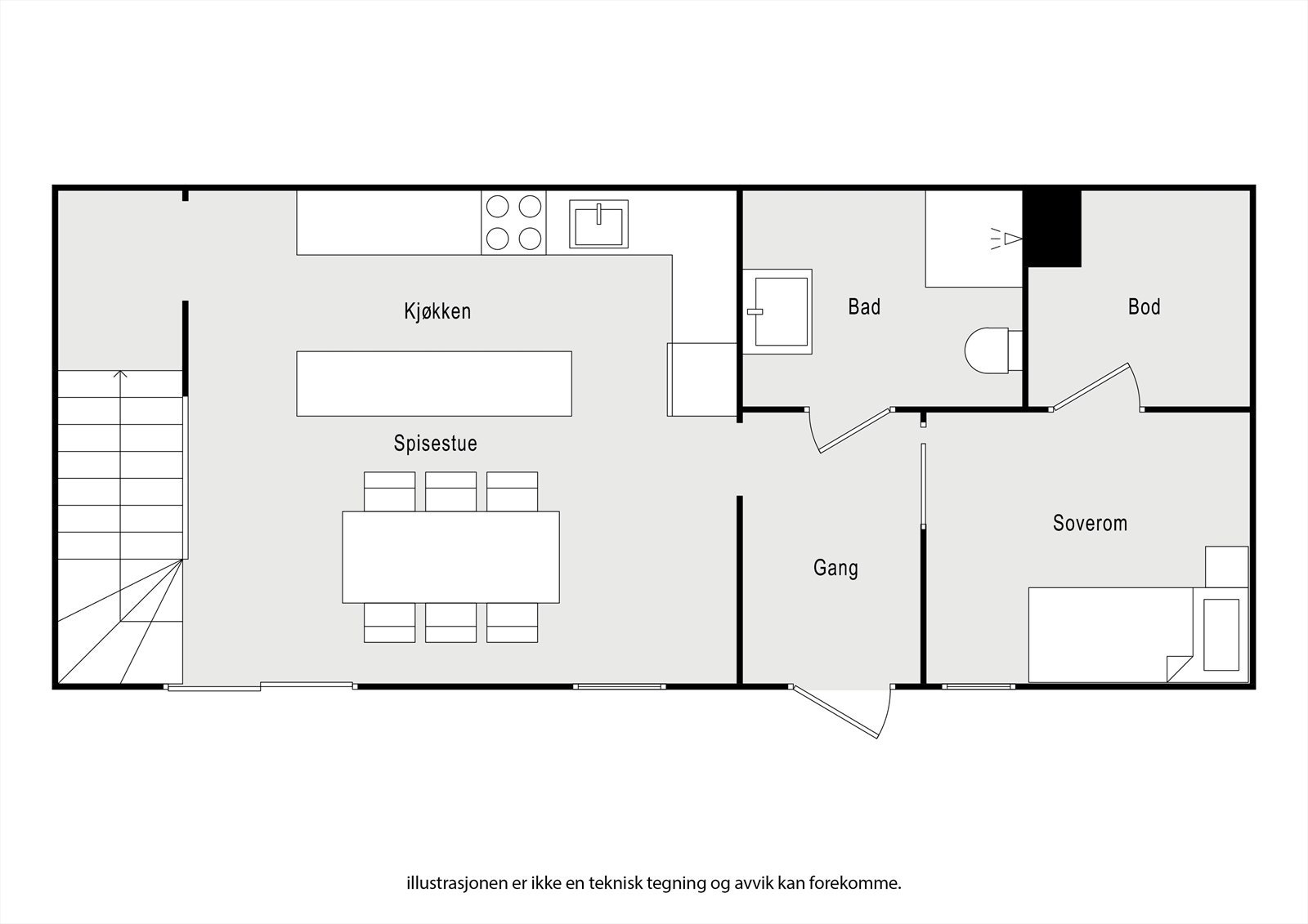 Planskisse 1. etasje Galleribilde