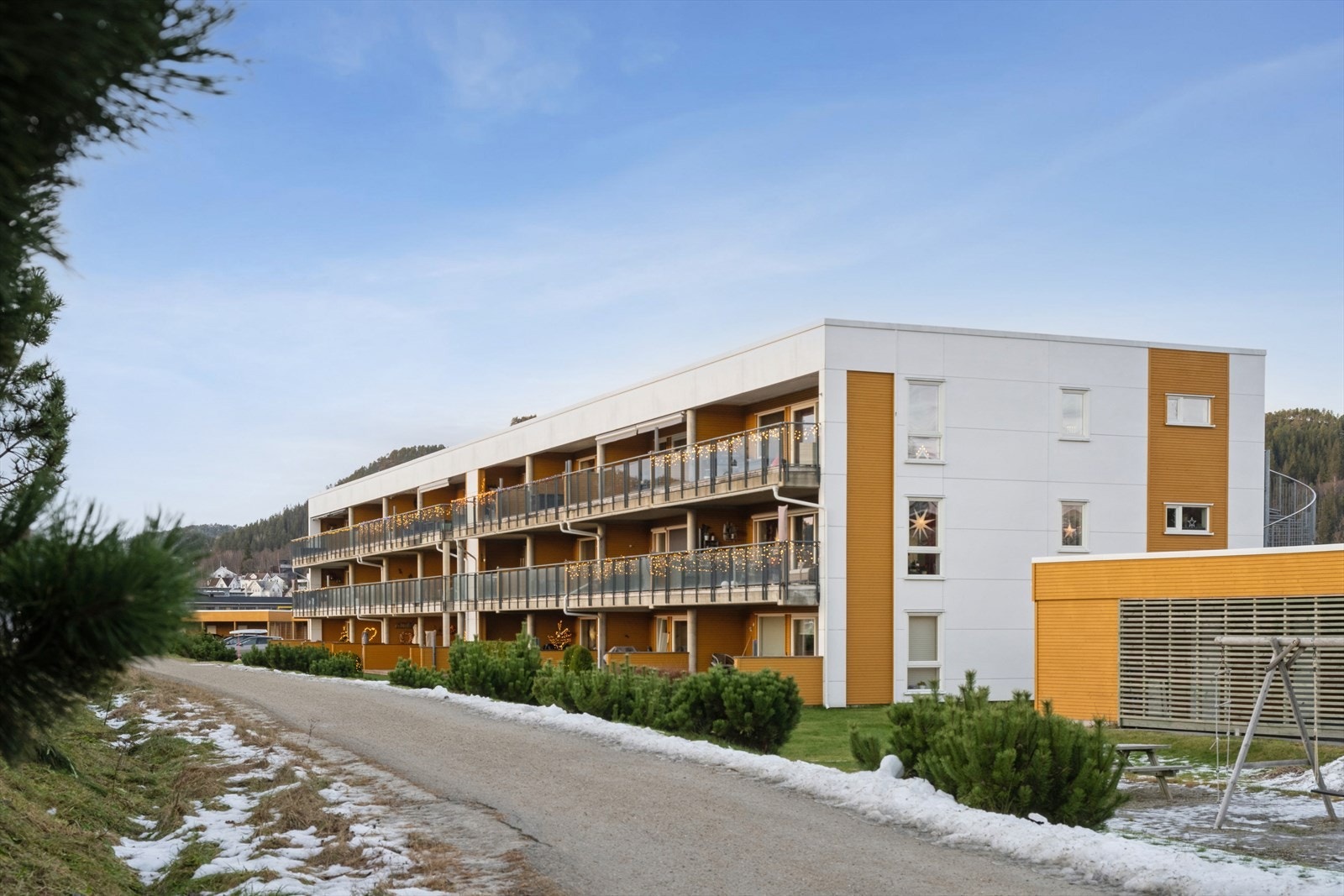 Fasade. Bygget ble ferdigstilt i 2017. Galleribilde