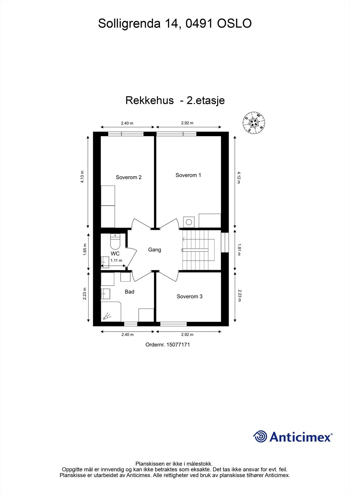 Plantegning 2. etasje Galleribilde