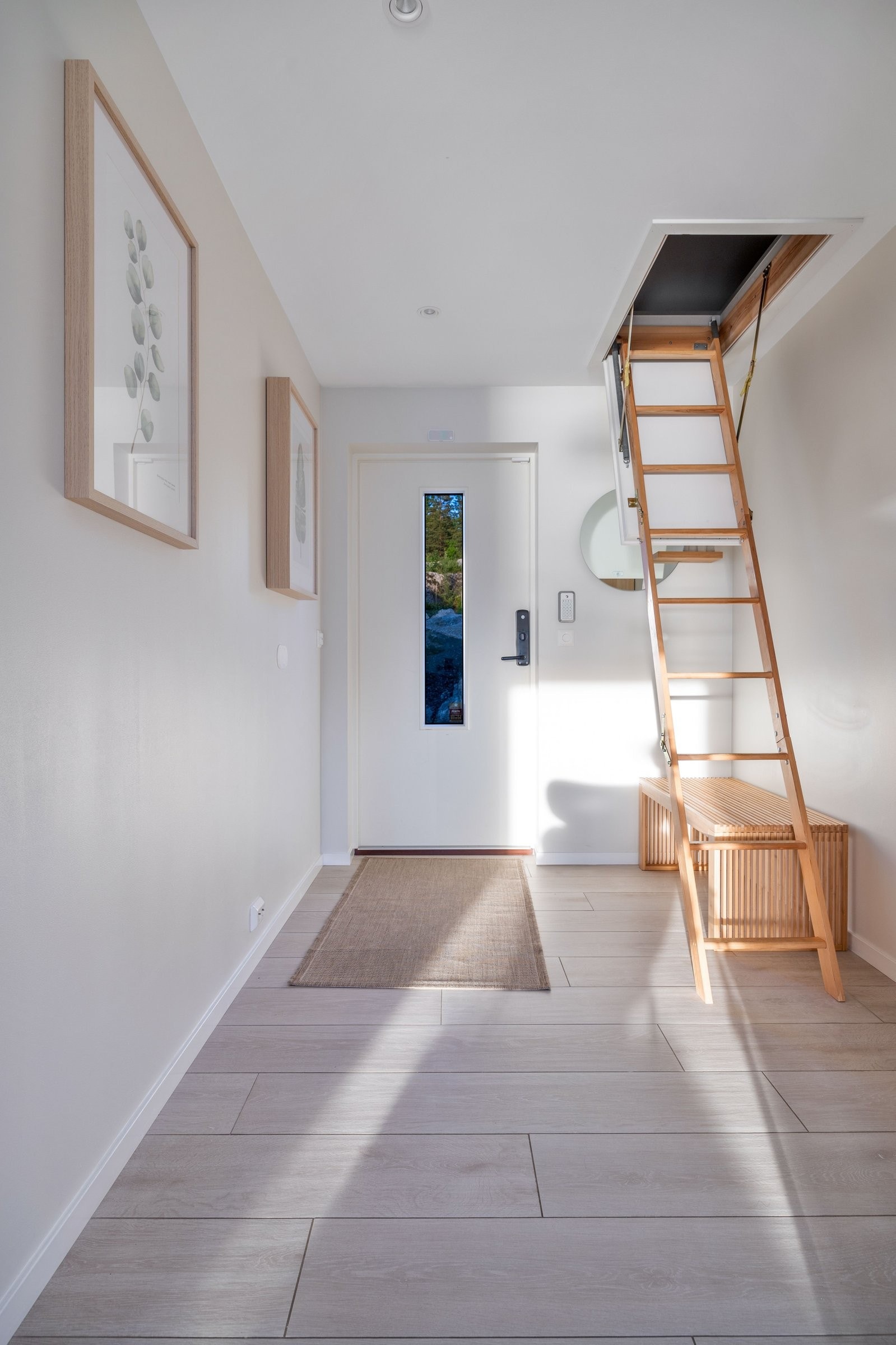 Adgang til hems med luke - I hemsen er det 8 sengeplasser. Galleribilde