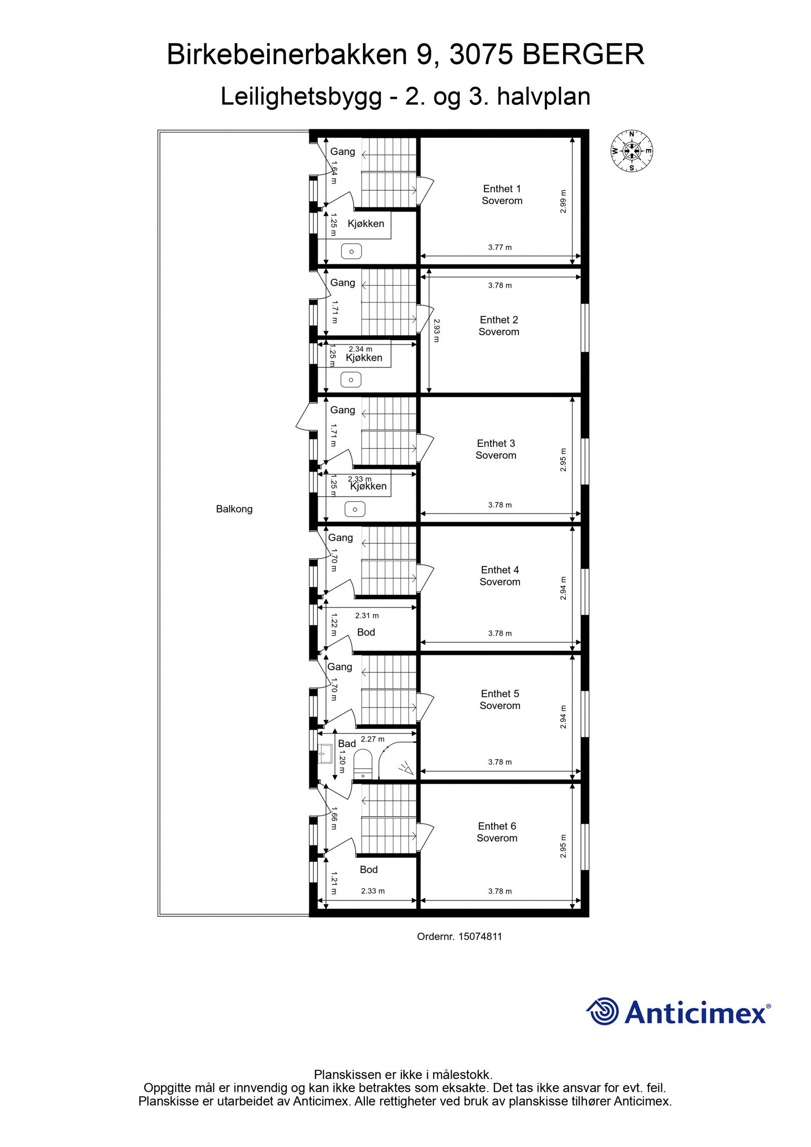 Leilighetsbygg - 2. og 3. halvplan Galleribilde