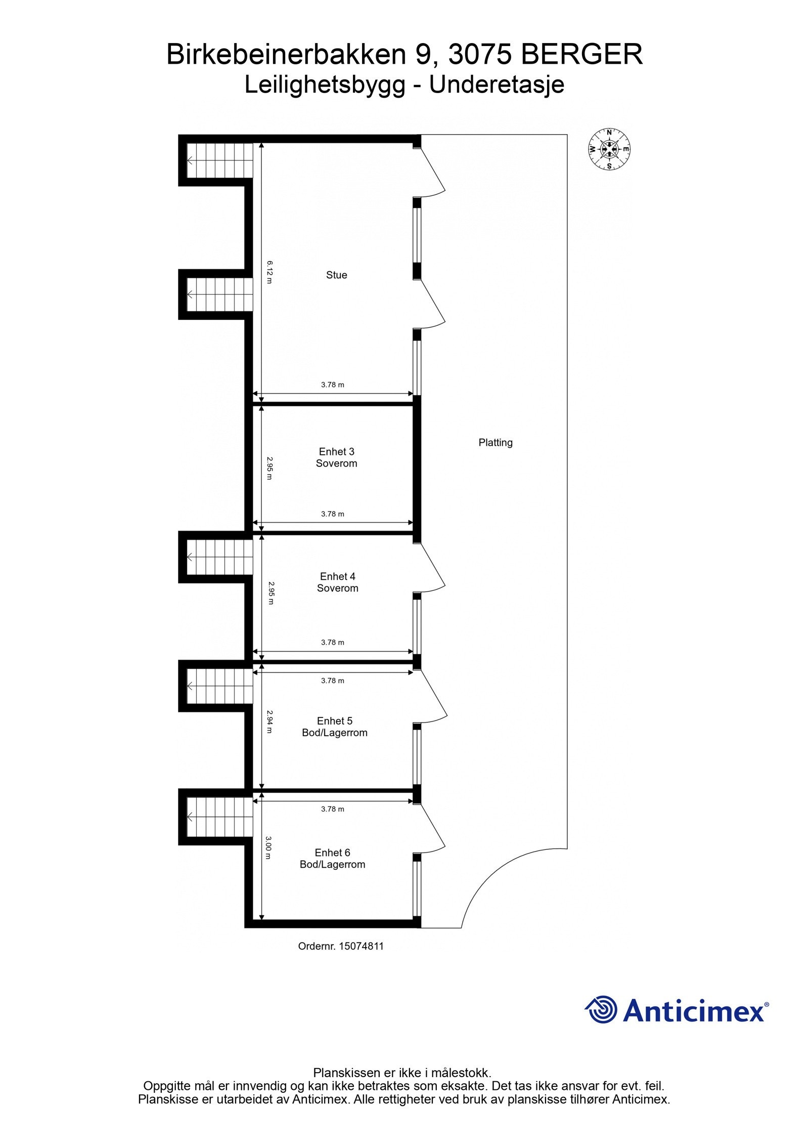 Leilighetsbygg - Underetasje Galleribilde