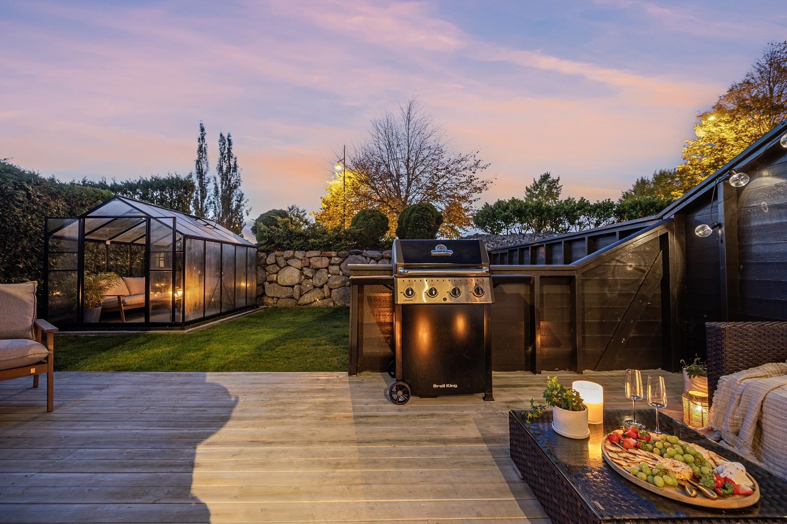 Perfekt område å tilbringe de sene sommerkveldene Galleribilde