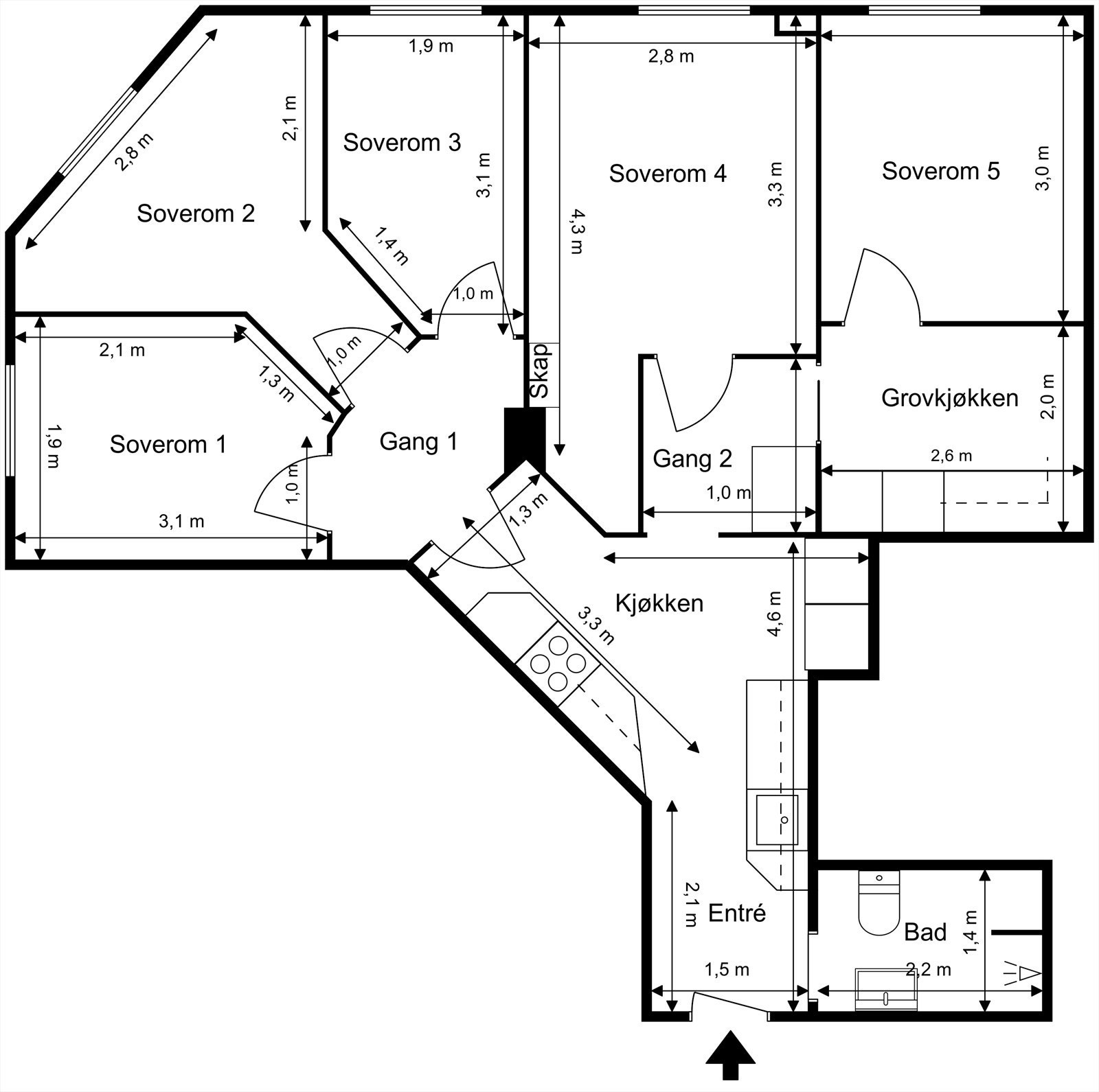 Plantegning. Galleribilde