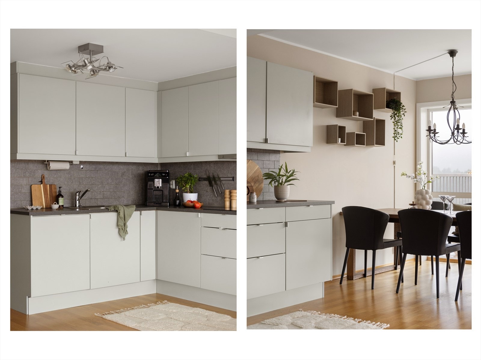 Alle hvitevarer på kjøkken medfølger i handelen. Galleribilde