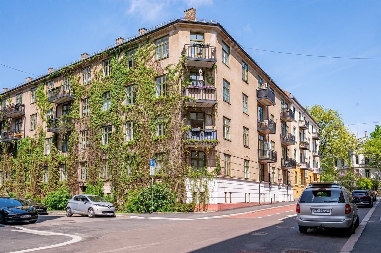 Flott gård på beste Majorstuen Galleribilde