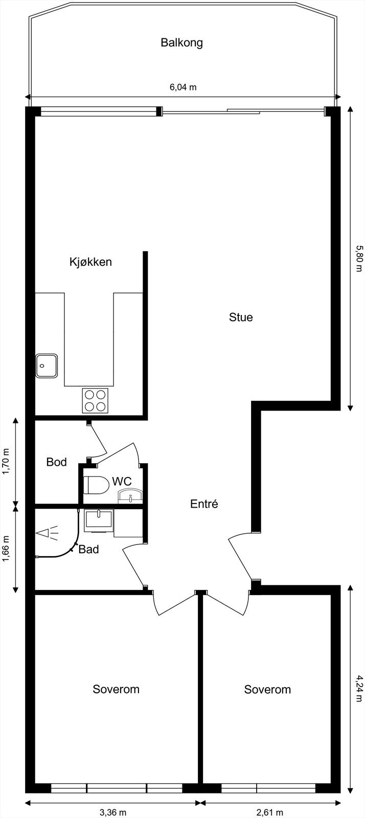 Ammerudhellinga 26 - Plantegning Galleribilde