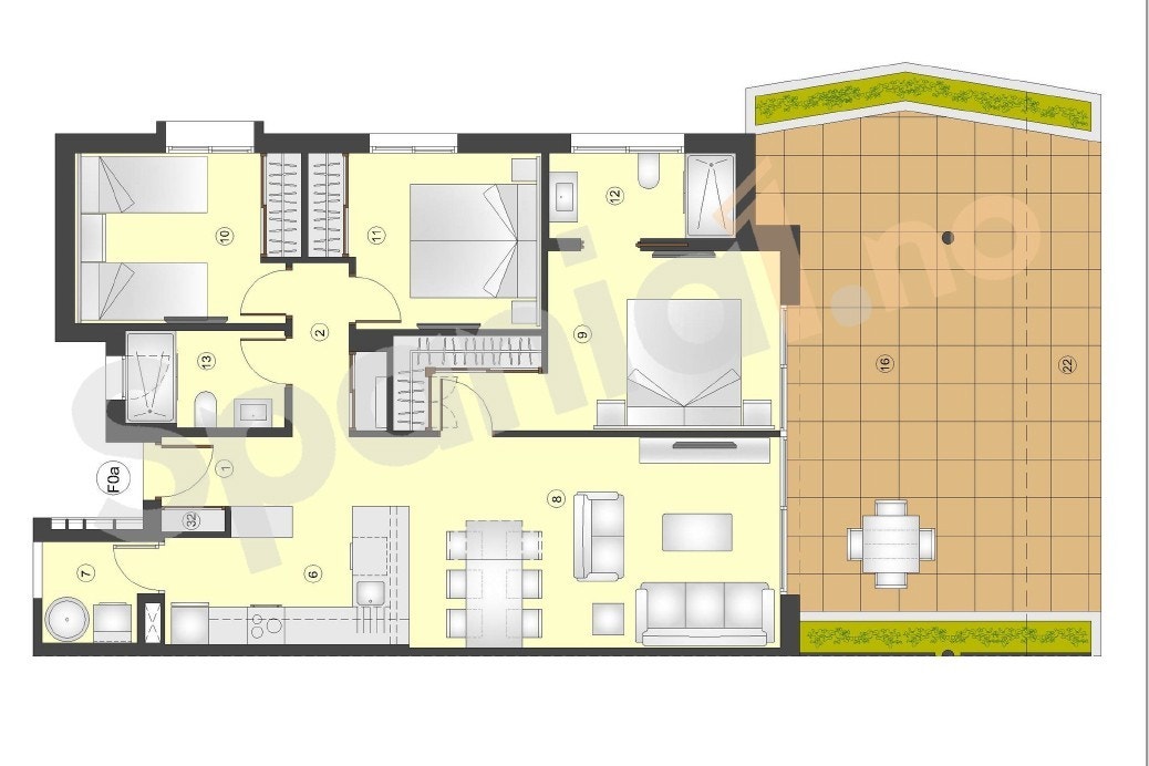 Plantegning Galleribilde