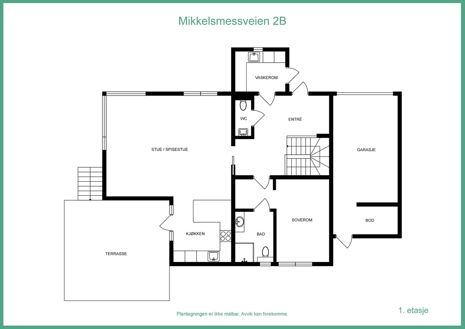 Plantegning hovedetasje Galleribilde