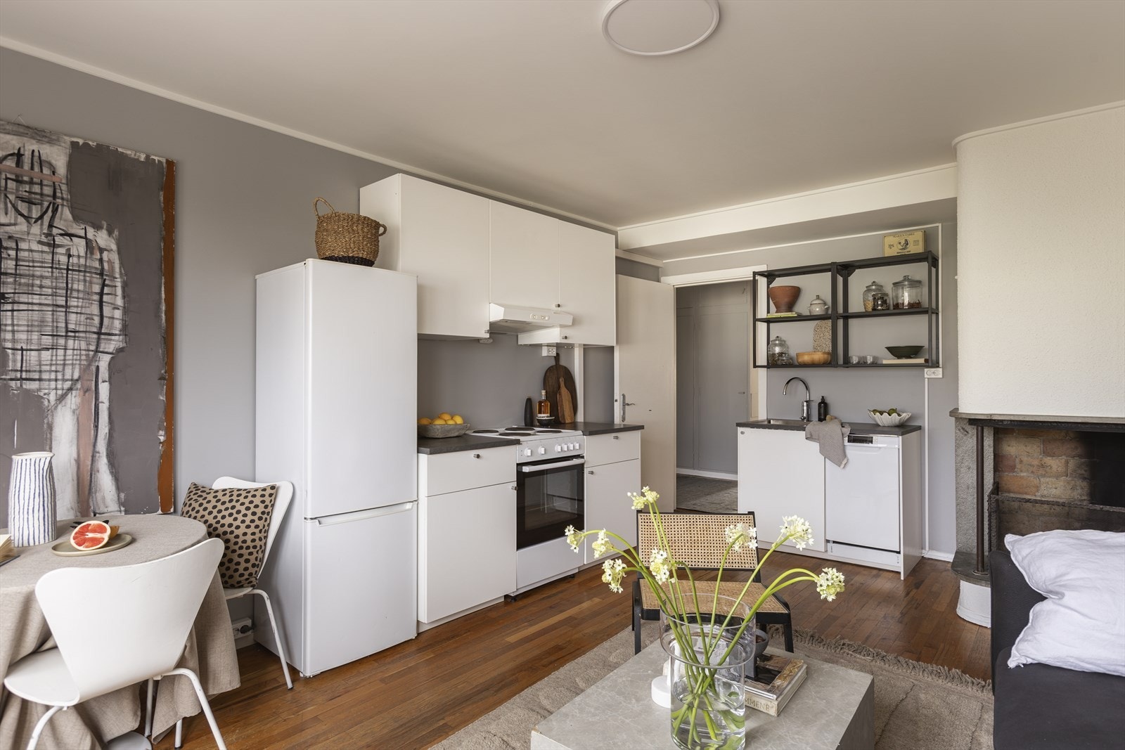 Åpen stue-/kjøkkenløsning. Galleribilde