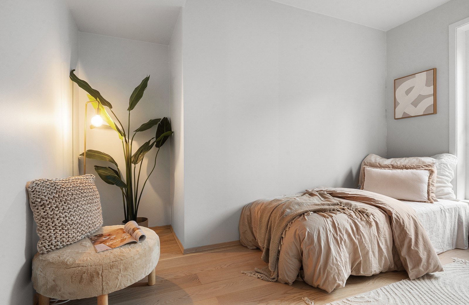 Rommet kan enkelt innredes etter behov, enten som soverom eller lekerom. Galleribilde